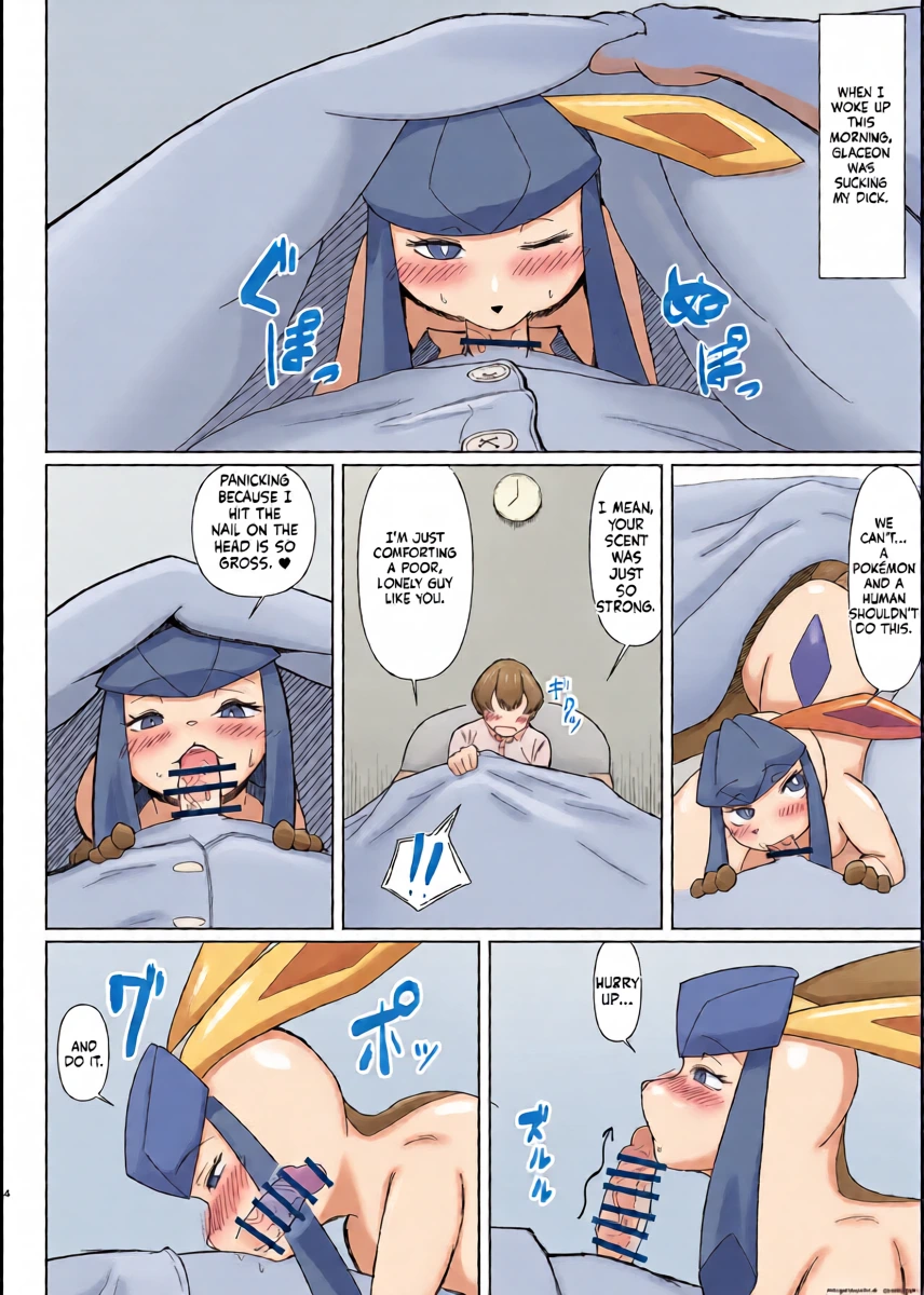 [machetlily] A manga about having sex with Glaceon (Pokemon)