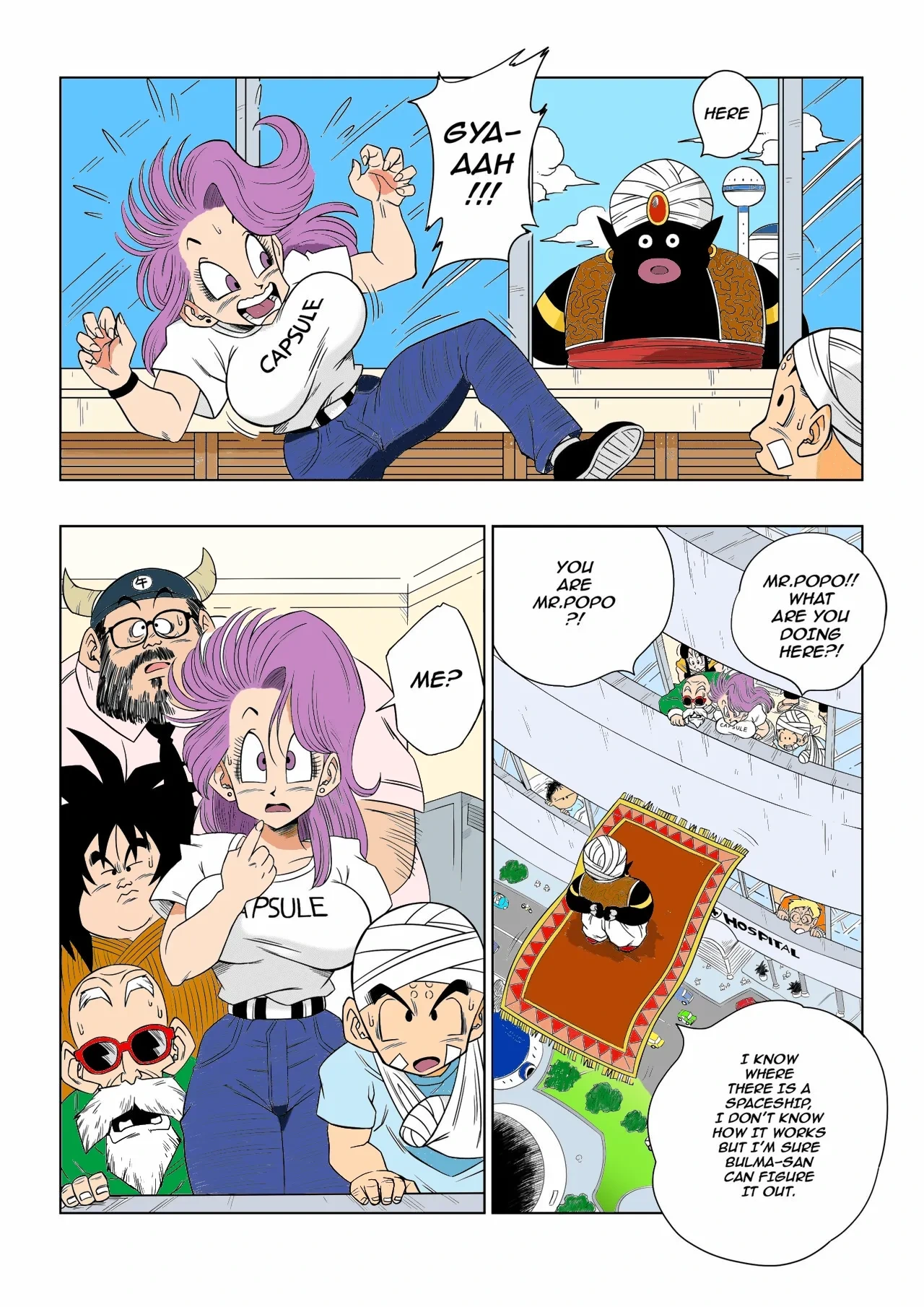 [Yamamoto(Yamamoto)]  Dagon Ball Bulma meets Mr popo manga colors[colorized] [Decensored]