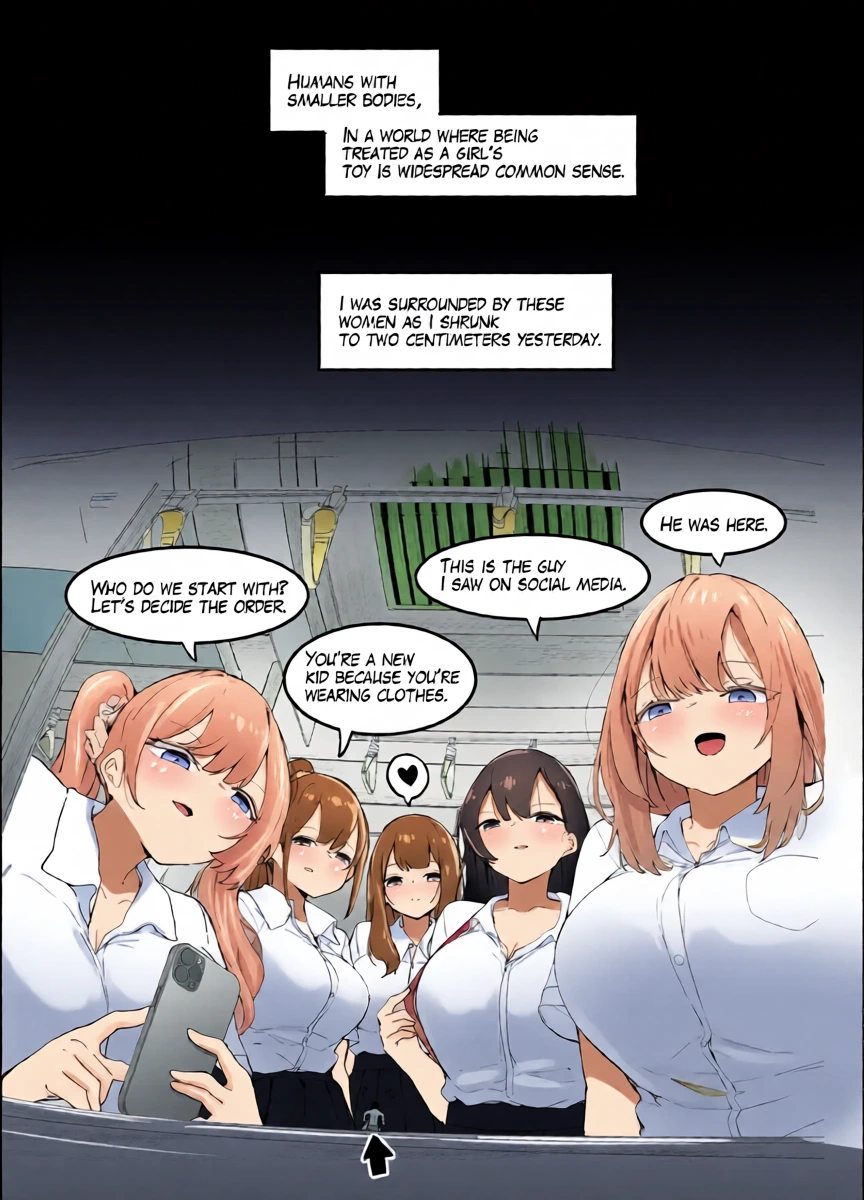 [Marushamo] Surrounded By Girls On The Train [English, Japanese]