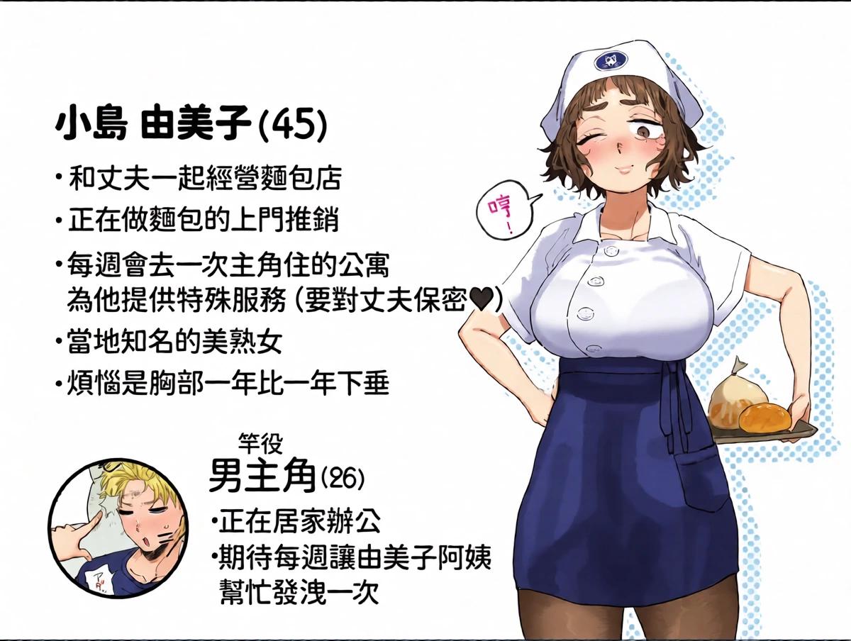 [Denki Neko (Toku)] Nuki Ari ！Houmon Panya no Ero Oba-san [Chinese] [我愛毛毛] [Digital]