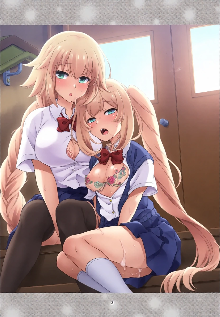 [Marimo-ya (Mori Marimo)] CHALDEA GIRLS COLLECTION Jeanne & Marie Seifuku H Shimakuru Hon | CHALDEA GIRLS COLLECTION Jeanne & Marie High School Uniform Sex-filled Book (Fate/Grand Order) [English]
