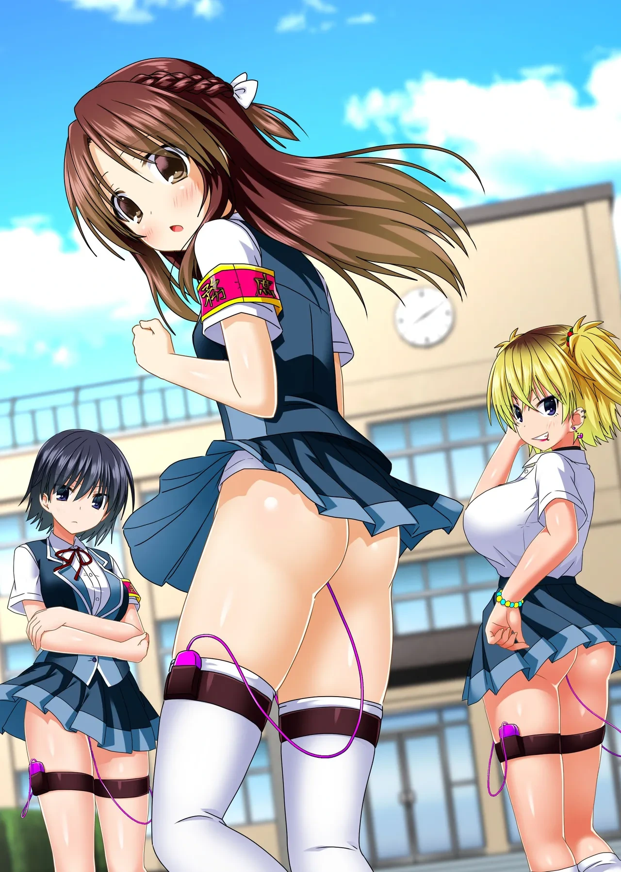 [NCP (Aoto Rion)] Zettai Fukujuu! Ero Wanshou ~Kousoku o Eroero ni Kakikaete Mita~ | Absolute Obedience! Erotic Armband~ I Tried Making the School Rules Lewd [English] [Morally Bankrupt Wizard Translations]