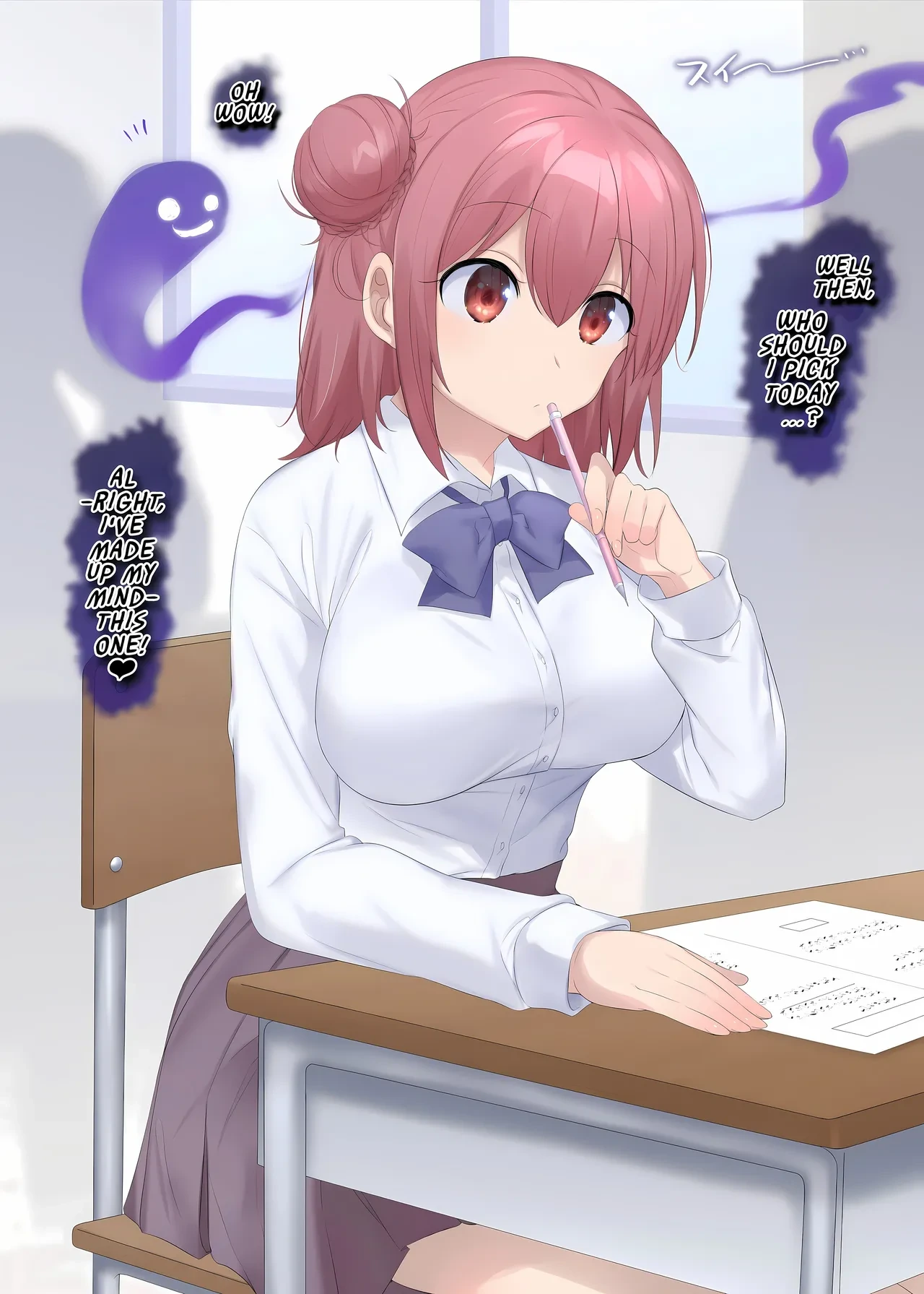 [Hiiragi Popura] Tesuto-chū ni hyōi sareta onna no ko no…♡ | A Girl Who Got Possessed During a Test…♡ (TS sakuhin baraethi pakku! nyotai ka＆ hyouietc…＋α) [English] [Maika]