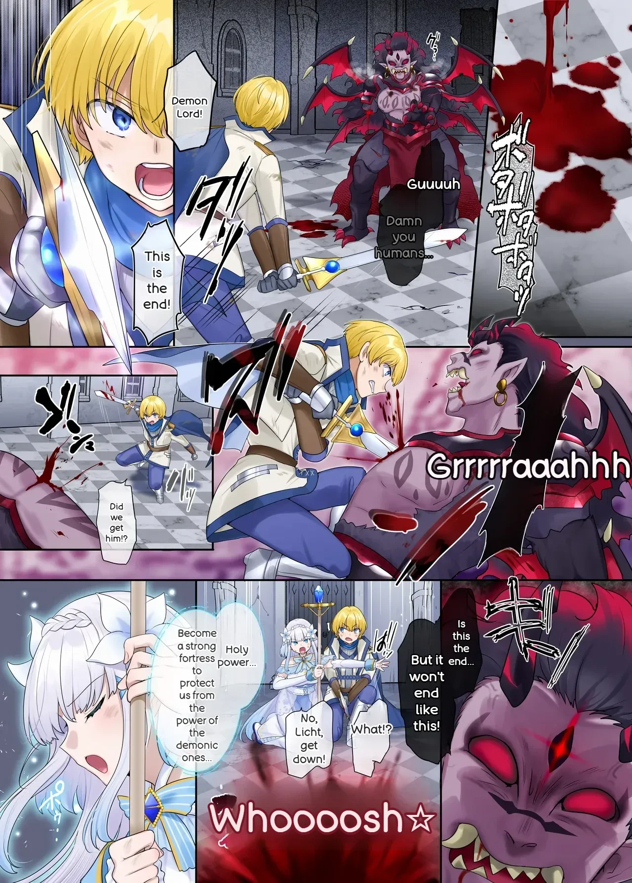[Nano Trans (Hiiragi Popura)] Maou no Sakuryaku ~Juurin Sareshi Seijo to Yuusha no Tamashii~ | The Demon King's scheme. ~The trampled souls of the saint and the hero.~ [English] [MTL]