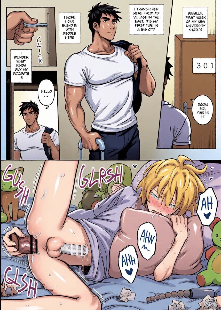 [Schweinchen31] Dosukebena Roommate o Wakara Seru Hanashi | Teaching My Perverted Roommate a Lesson [English]