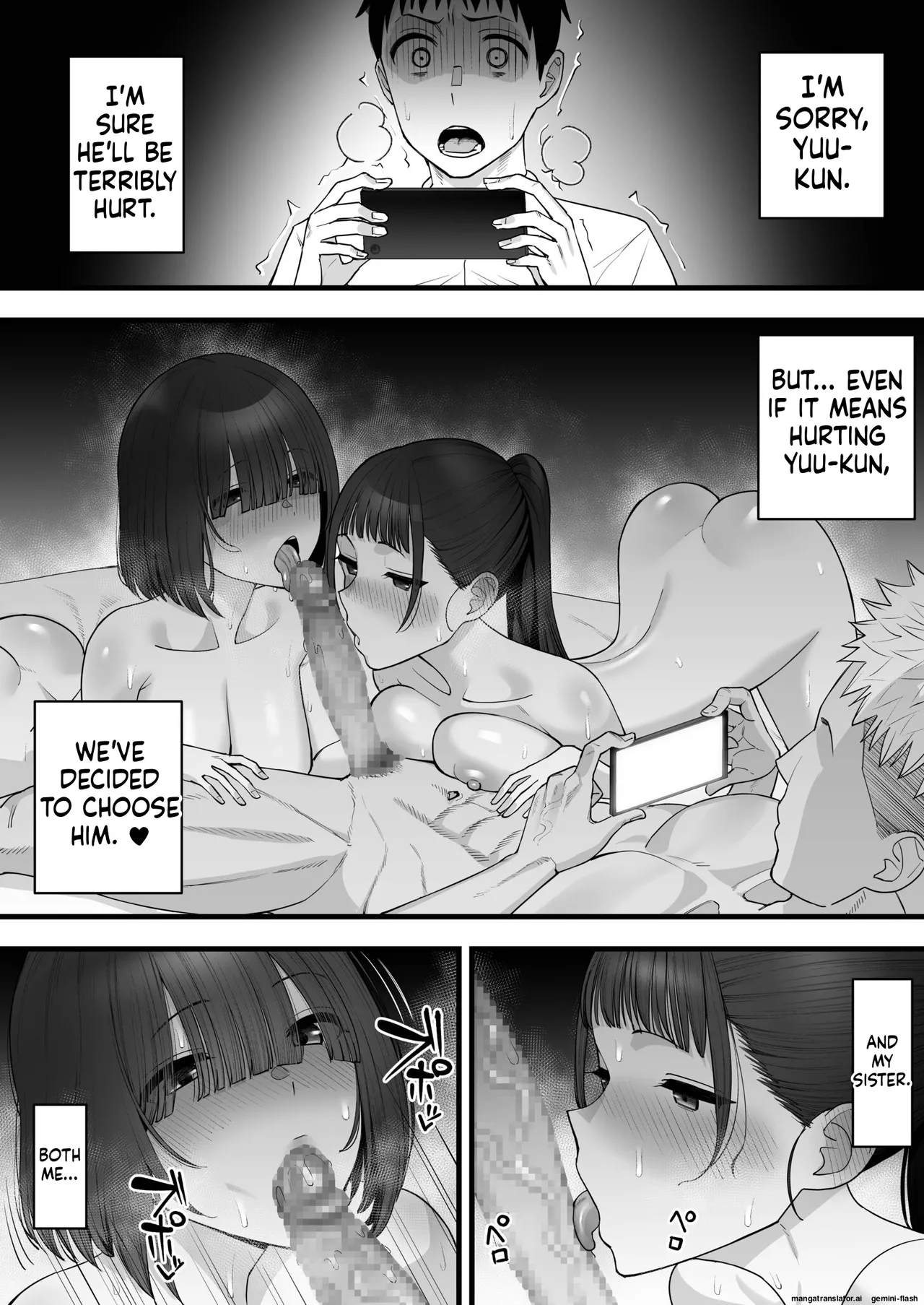 [Take Shinshi] My Childhood Friend Twins Become Another Man’s Onahole 1-3 [English]