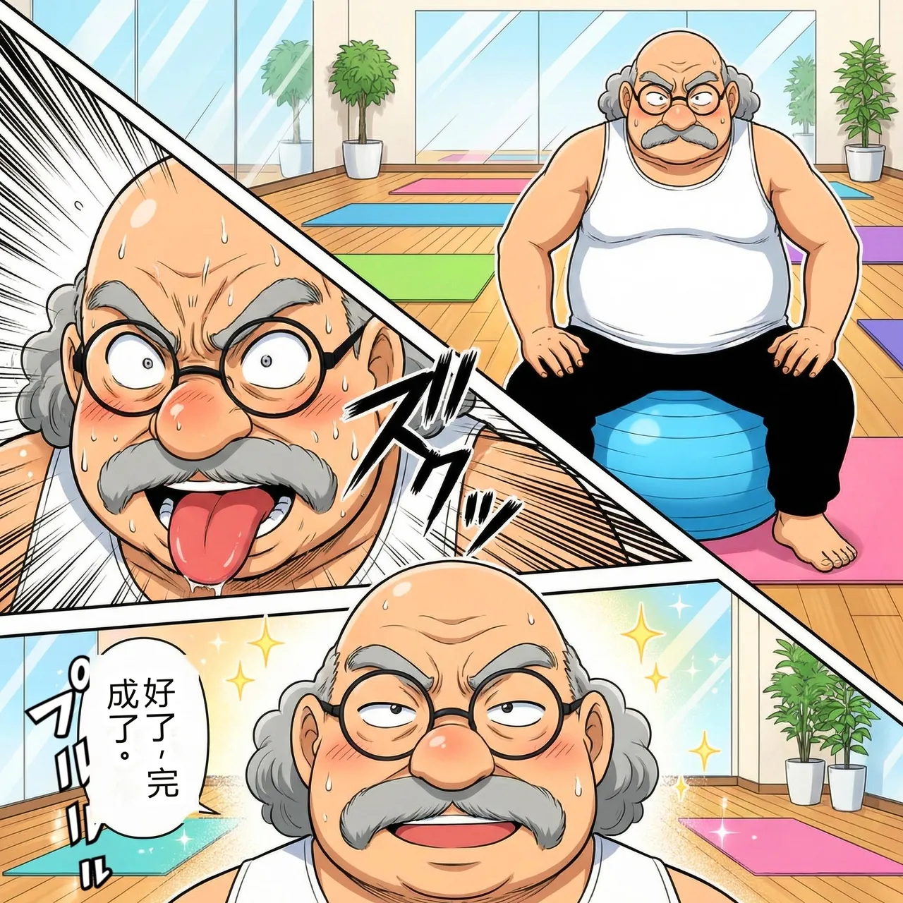 [ぽちぽち] 発明家ハカセ 妖艶のヨガと倍感の揺球 [AI Generated](機翻渣翻)