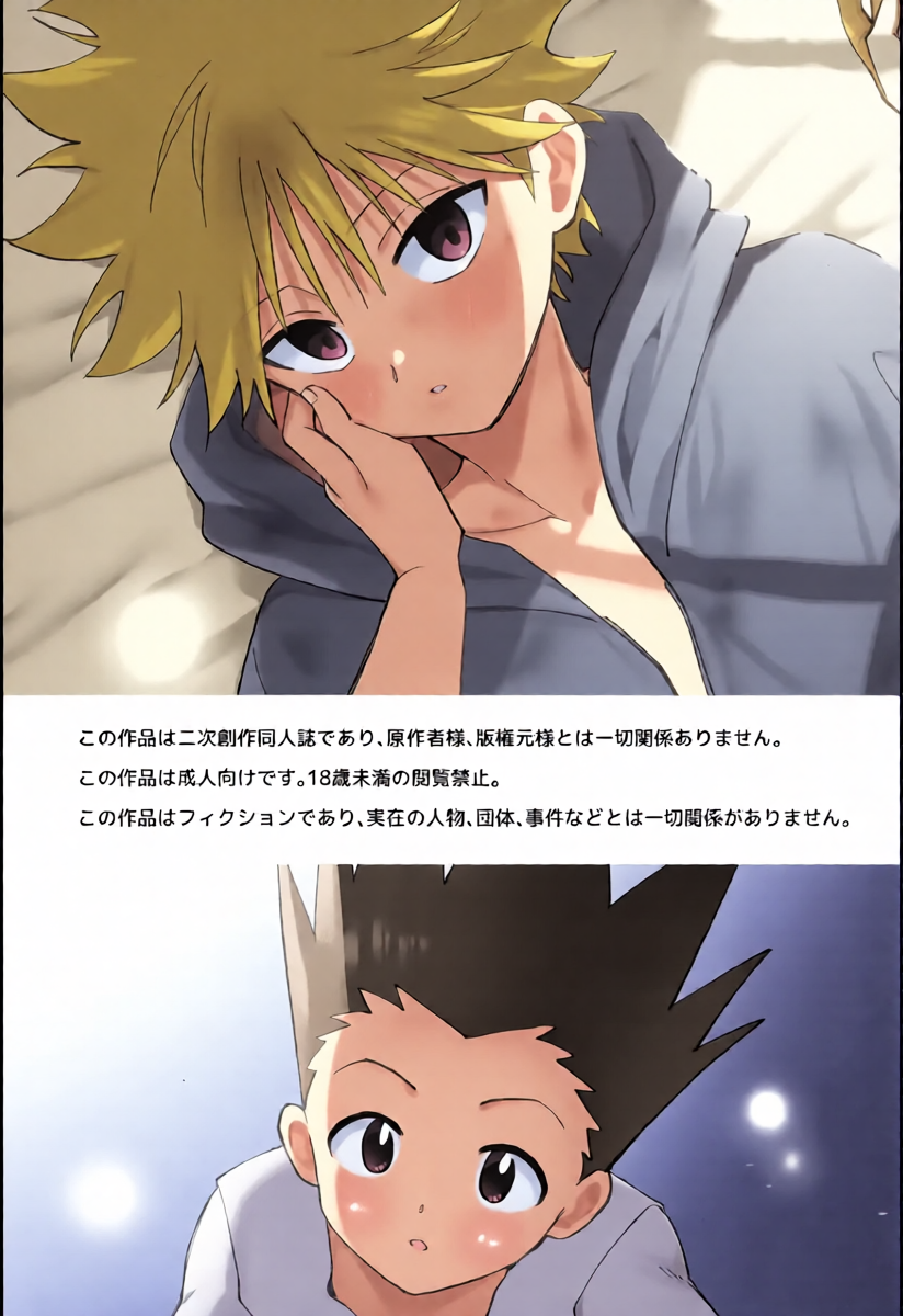 (ENDLESS×HUNTER 2) [P-SUKAGOO (Guusuka)] Hari ga Nuketa Ato, Hikari no Soba de. (Hunter x Hunter)