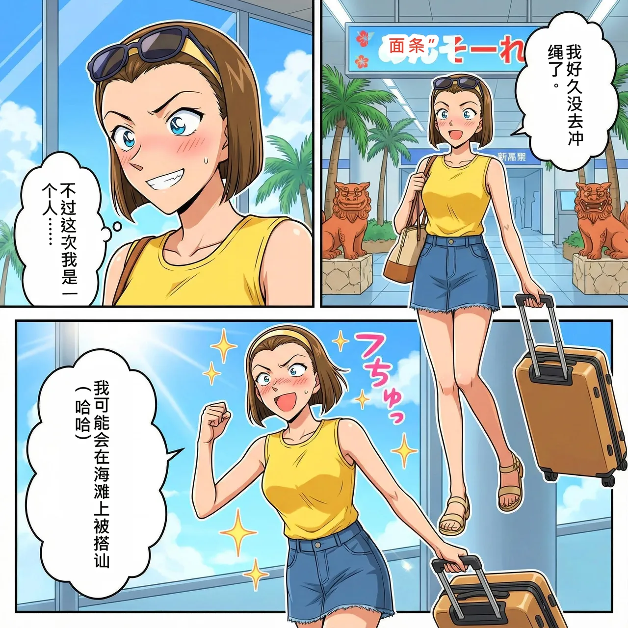 [ぽちぽち] 食いしん坊コジマ 白と黒のドッペルゲンター 園子[AI Generated](機翻渣翻)