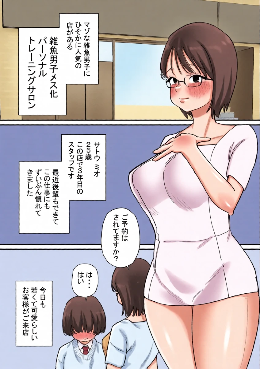 [Hachihachihachi] Zako Danshi Mesu-ka Training
