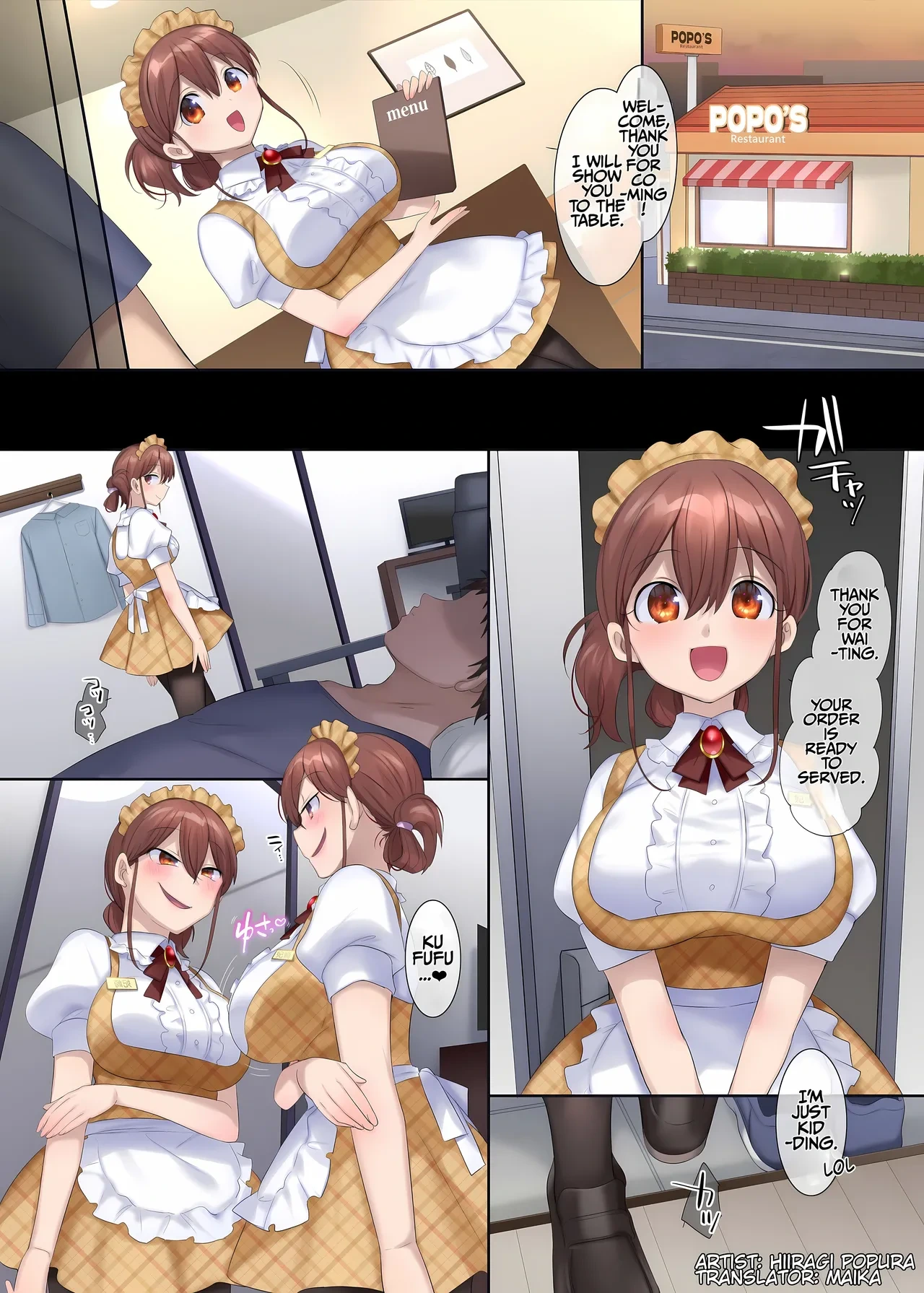 [Hiiragi Popura] Okiniri Waitress o Hyoui de Omochikaeri | Okiniri Waitress o Hyoui de Omochikaeri (TS sakuhin baraethi pakku! nyotai ka＆ hyouietc…＋α) [English] [Maika]