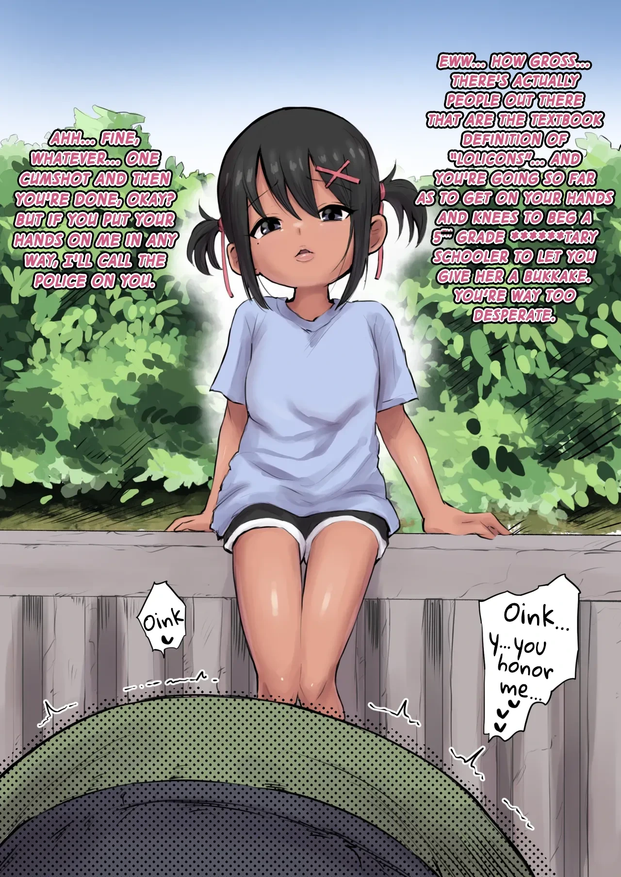 [Urushi Uroro] Tanned JS Bukkake [English]