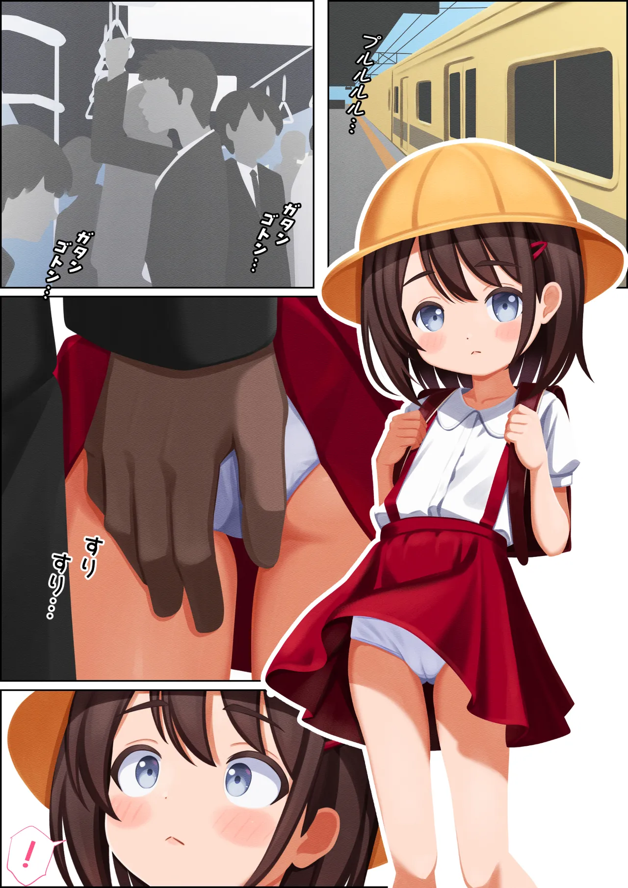 [Katsu@K] Randoseru x Tsuri Skirt x Densha x Osawari