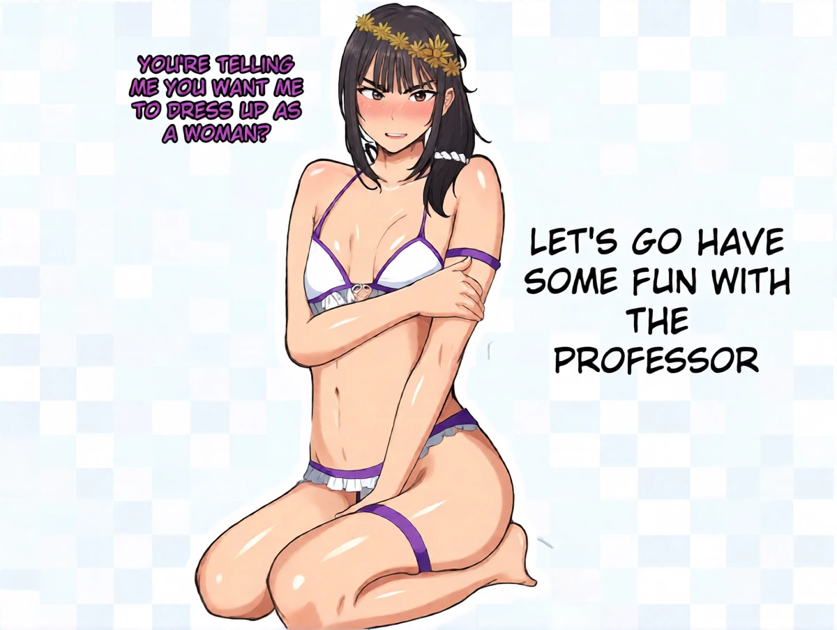 Josou's Swimsuit! Sensei, Tease Me!! Do You Want Me to Dress Up as a Girl? Let's Have Some Fun with the Teacher