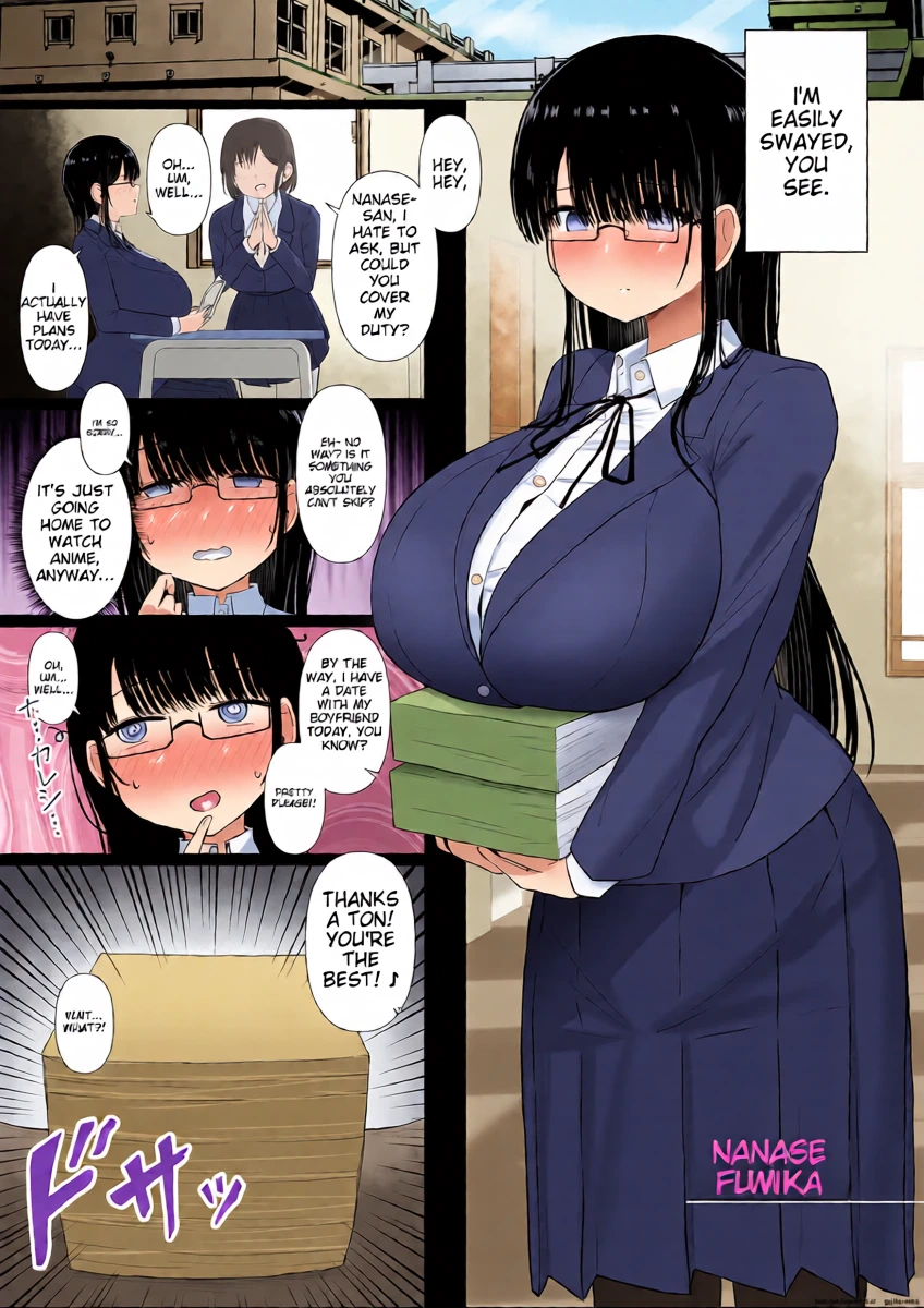 [Pasta Love] A timid, plain-looking woman with big breasts is swept away and falls into the trap of becoming a playboy's sex friend
