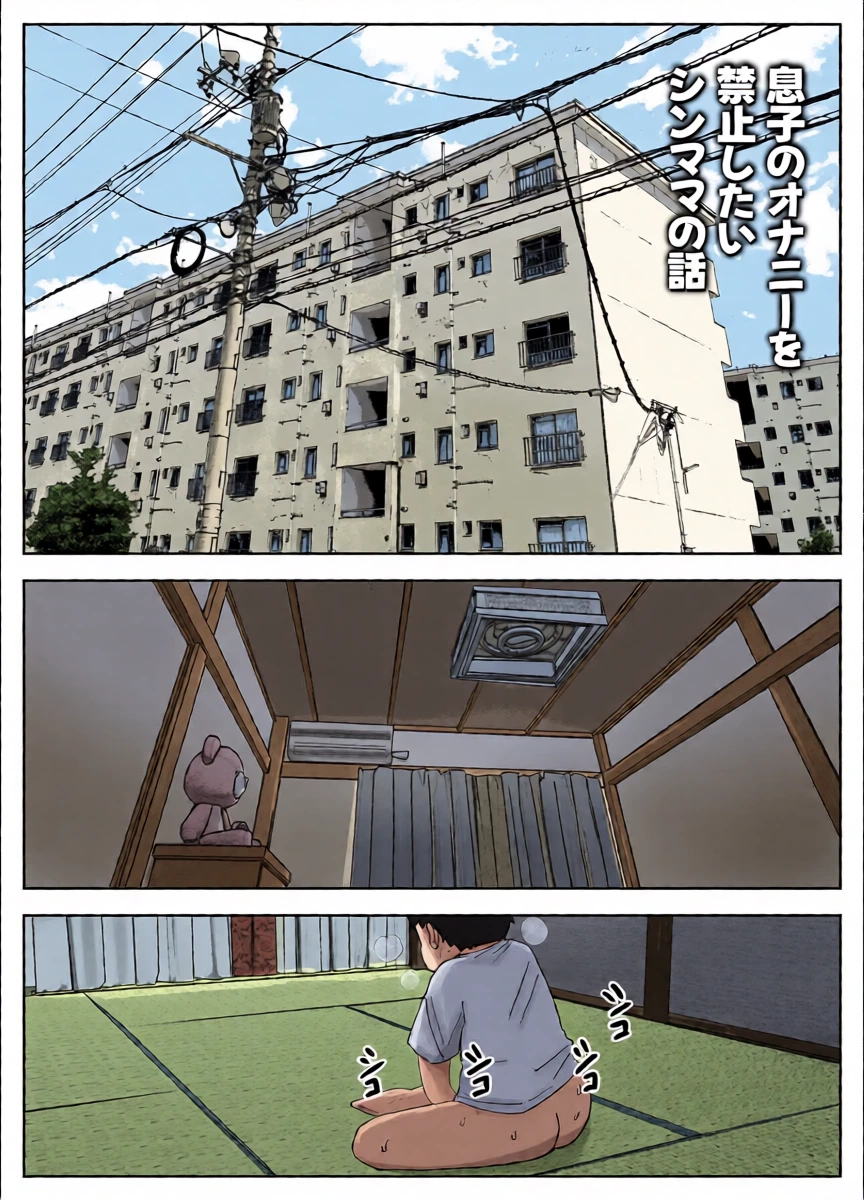[Resoman Manga Koubou] musuko no onanī o kinshi shitai shin mama no hanashi [Chinese] [宇宙田协]
