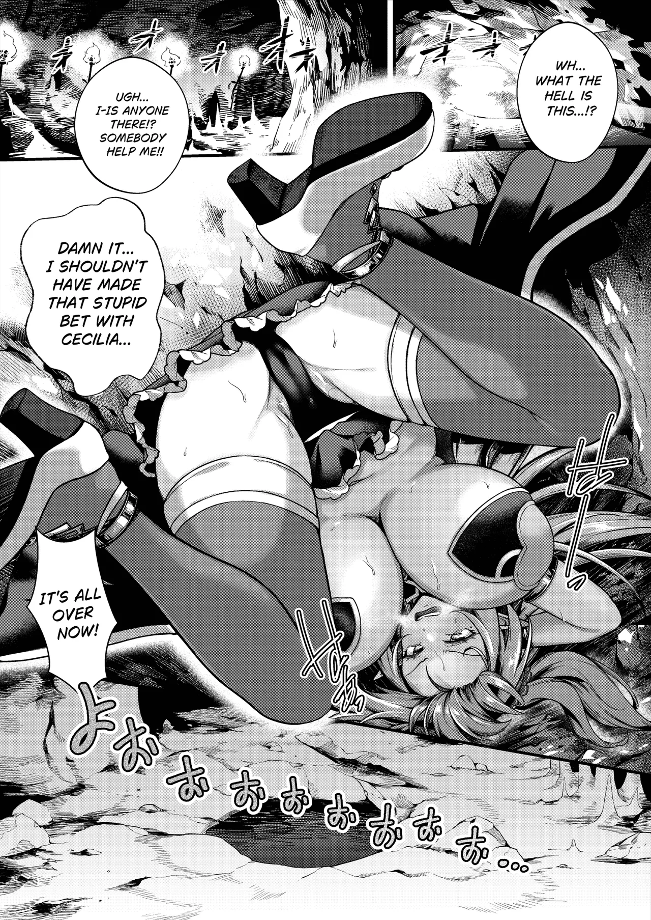 [Kannko Bokujyo (Kannko)] Ochita Tensai Mahoutsukai, Naodokoka Elf no Rokujuu Nichikan  + Omake Sabunshuu  [English]  [Digital]