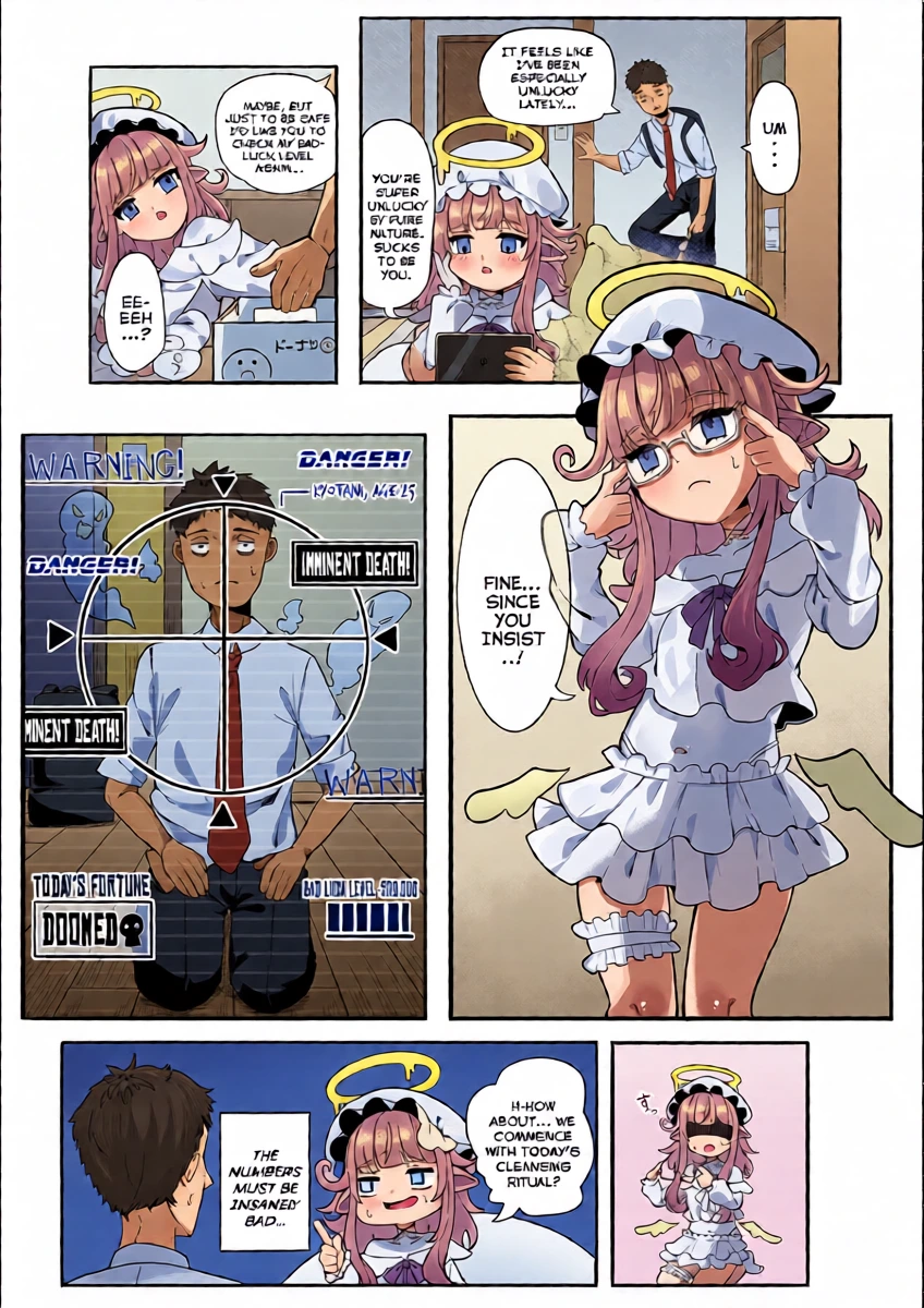 [Tanioku no Kaeru] Datenshi Isourouchuu! | A Slacker Angel Is Crashing With Me! (Loli Babaa Senmon Anthology Chiyoko Maki no Juu Ni) [English] {Mistvern}