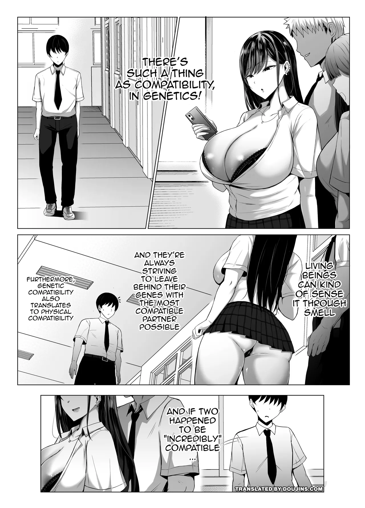 [Joucho Antei (Joucho)] Gal to Otaku no Idenshi Aishou Batsugun H | Sex Between A Gal And An Otaku With Amazing Compatibility [English] {Doujins.com}