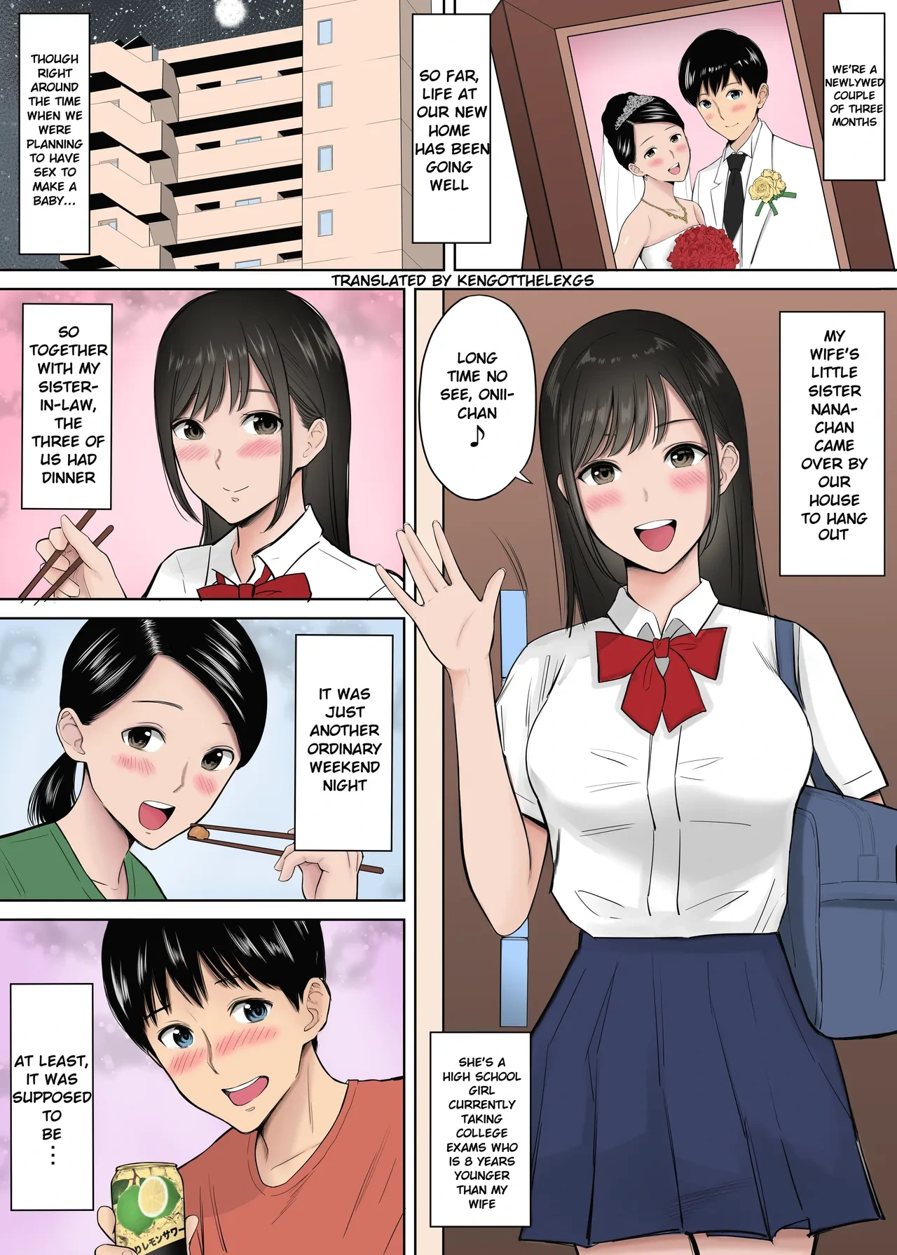 [Junsei Chuurenpoutou] Tsuma no Tame ni Tameta Kozukuri Seishi o Gimai no JK Manko ni Nagashikondeshimatta Boku. [English] [Colorized]