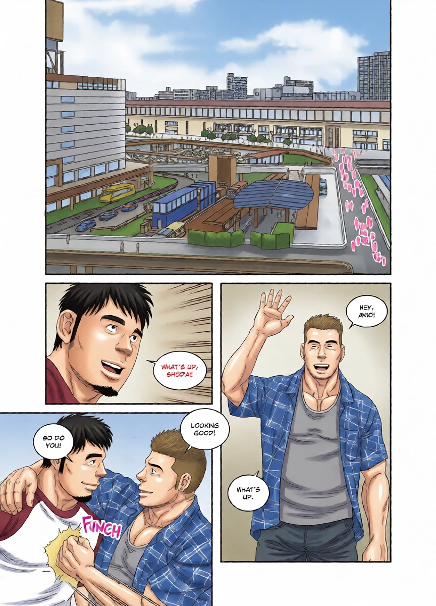[Tagame Gengoroh] COCKSUCKER I Got Turned into My Best Friend’s Father’s Bitch (Part 1-3) [Eng]