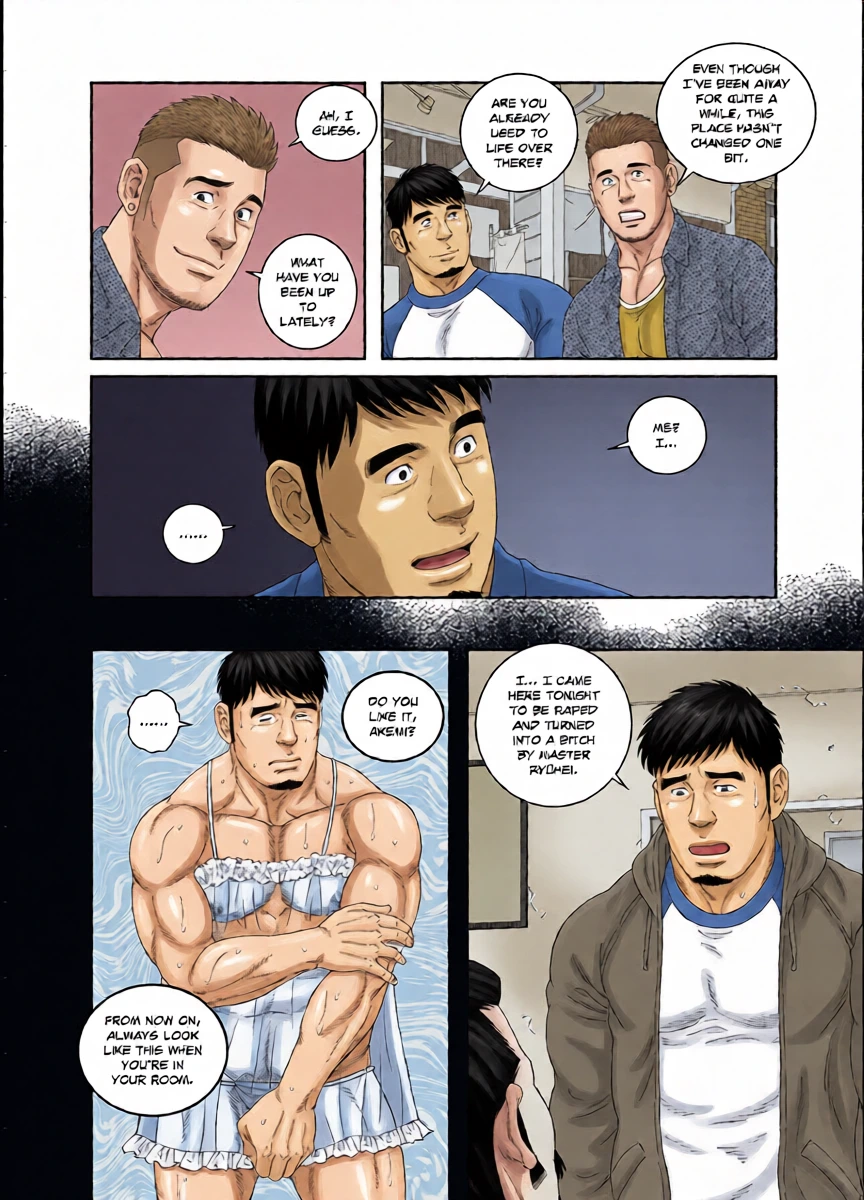 [Tagame Gengoroh] COCKSUCKER I Got Turned into My Best Friend’s Father’s Bitch (Part 1-3) [Eng]