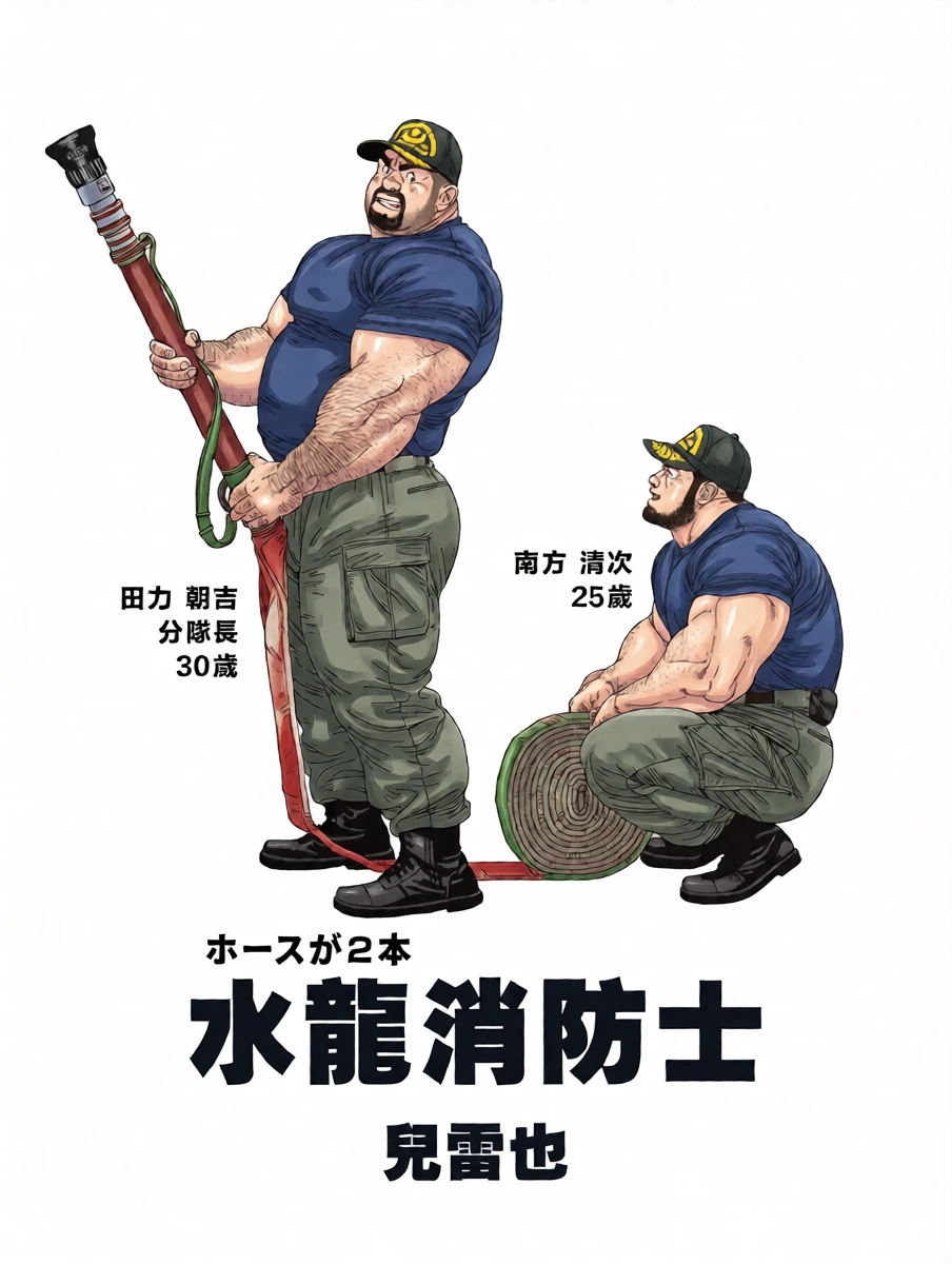 [Jiraiya] 水龍消防士 | ホースが2本 (Two Hoses) [Chinese] [Olamo漢化]