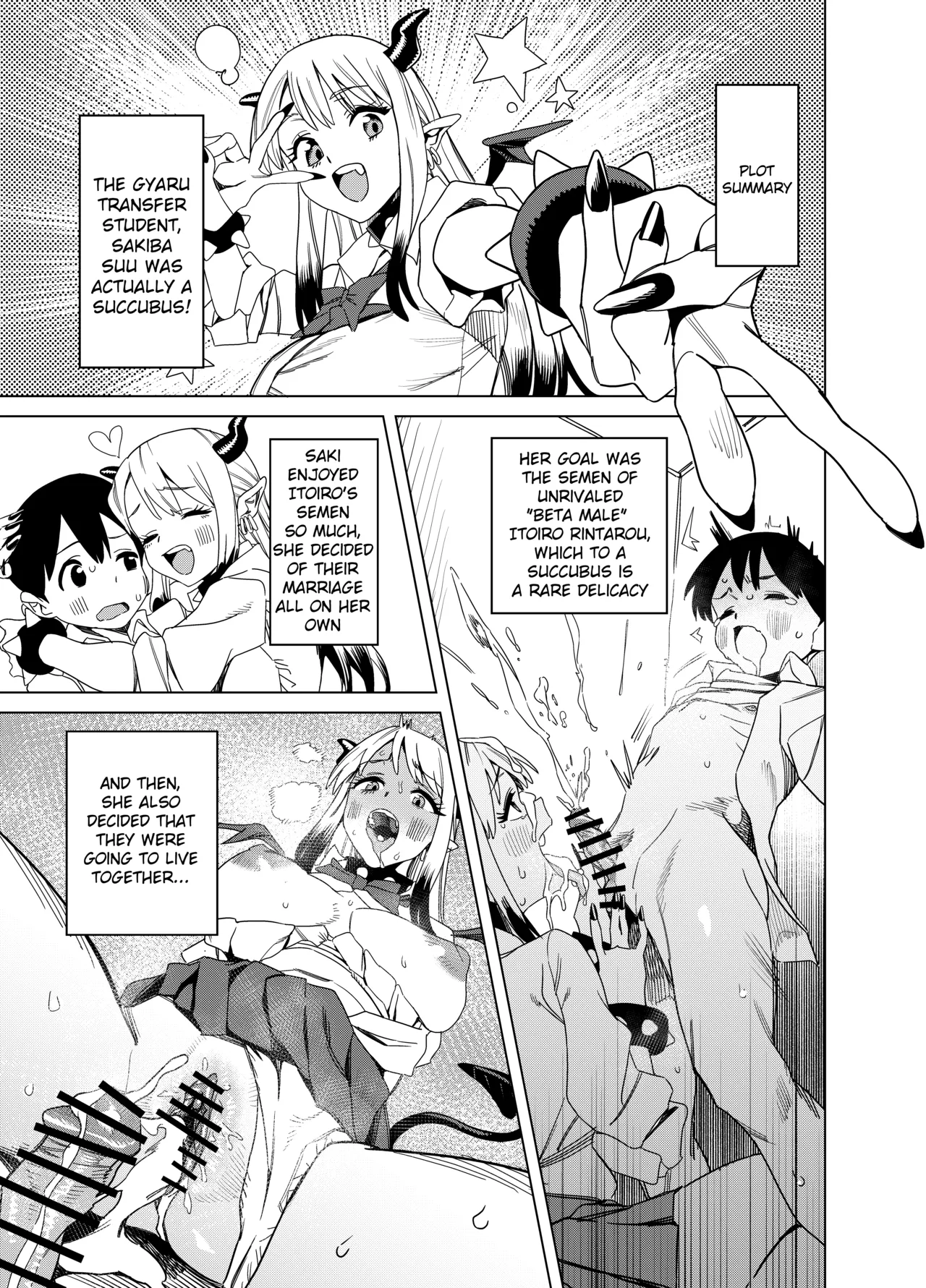 [Gya-tei] Tenkou Shitekita Gal Succubus no Gochisou wa Boku Hitori!? 2 [English]
