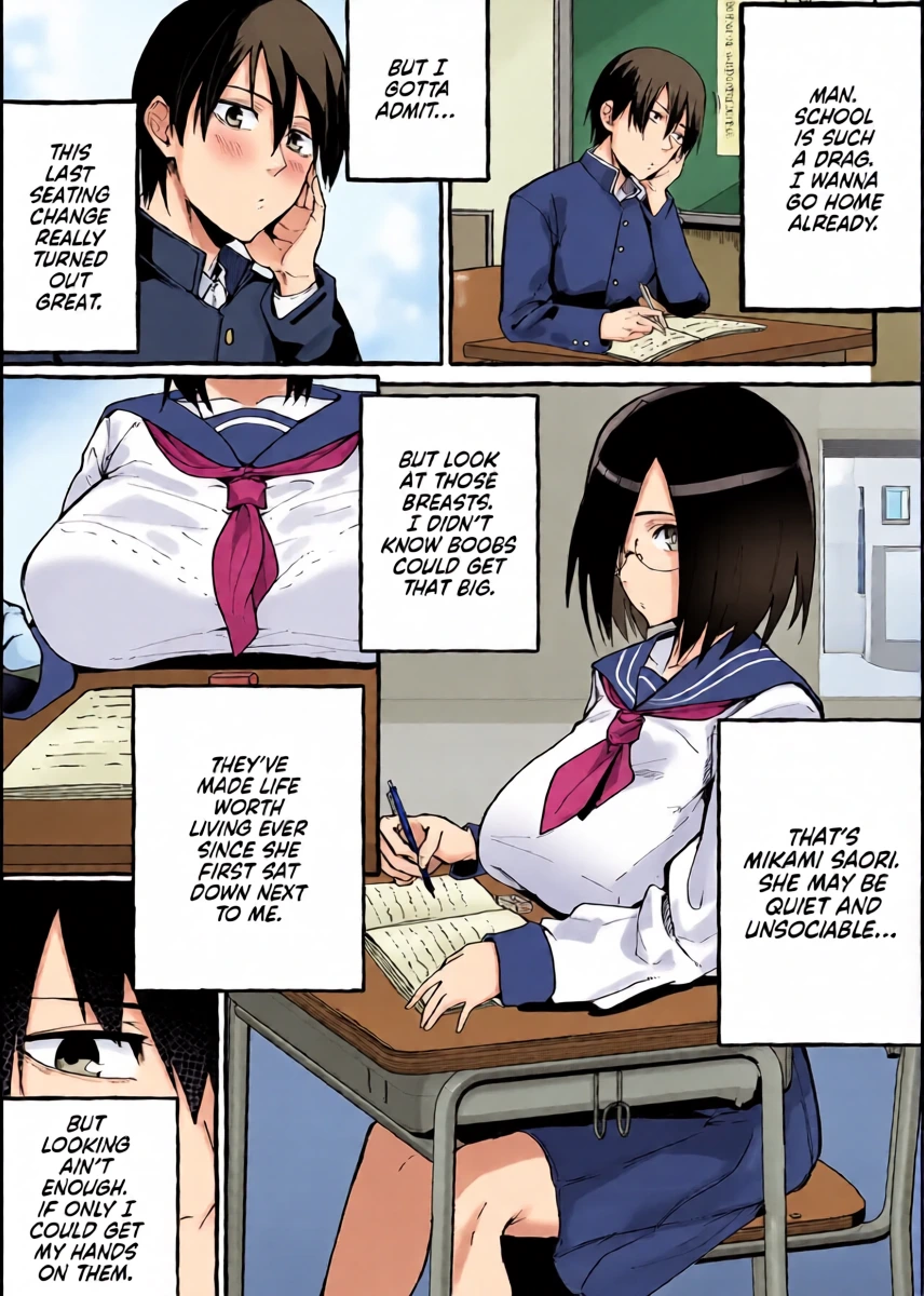 [Fugutake] Kyonyiu kanojo ni hitasura shibori toraremakuru hanashi | Squeeze Until Empty [English] [Decensored] [Digital]