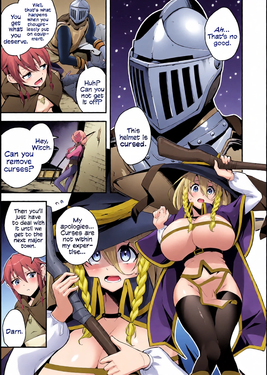 [Jisyakunyudo (Nanameno Hayuta)] The Apprentice Witch And The Cursed Dick | Minarai Majo to Noroi no Chinpo [English] [Cookie Cruncher] [Digital]