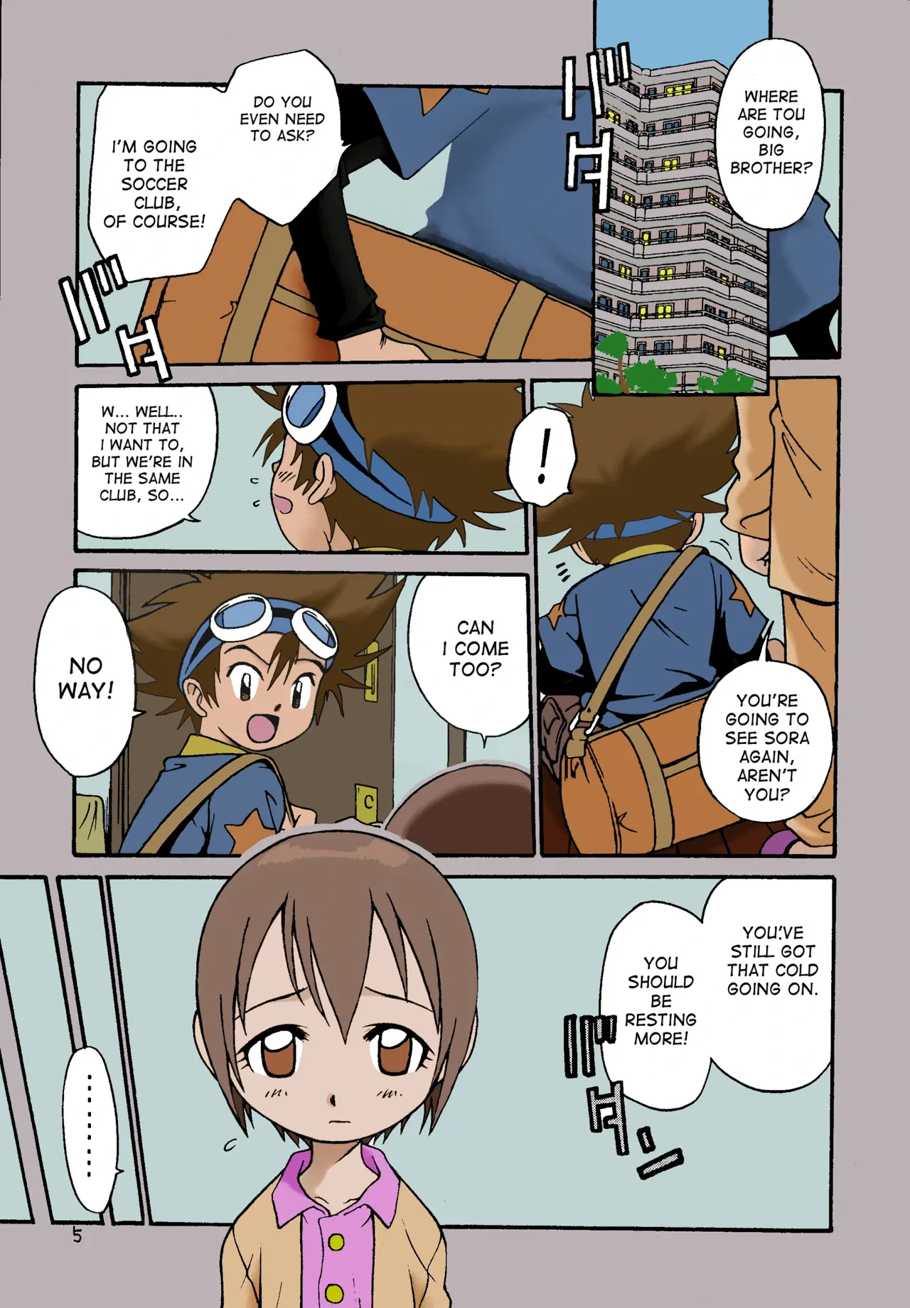 [Studio Tar (Kyouichirou, Shamon)] Jou-kun, Juken de Ketsukacchin. (Digimon Adventure) [English] [desudesu] [Colorized/Incompled] [Digital]