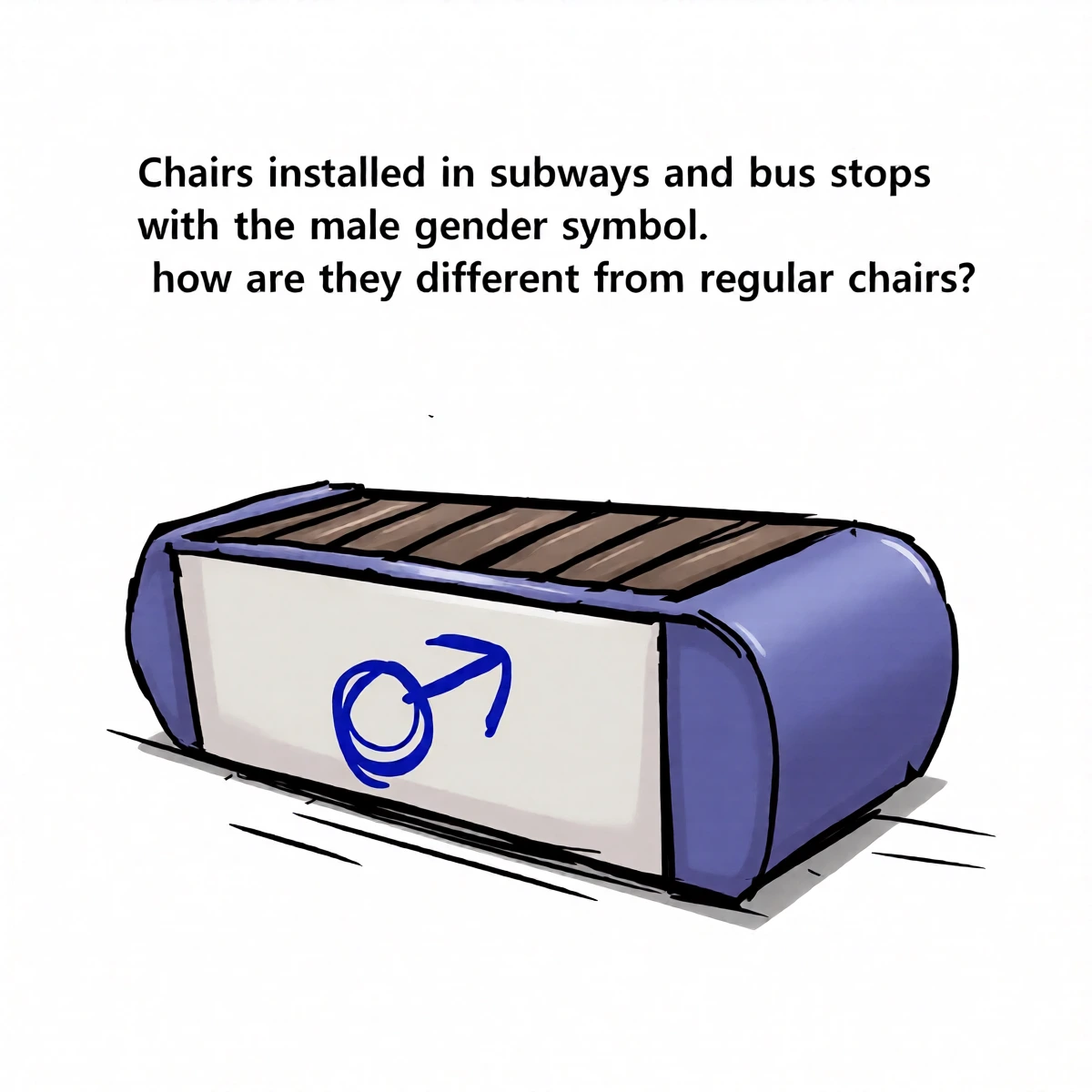 [Pixiv] (Au79) Public chairs in a world where women are superior to men