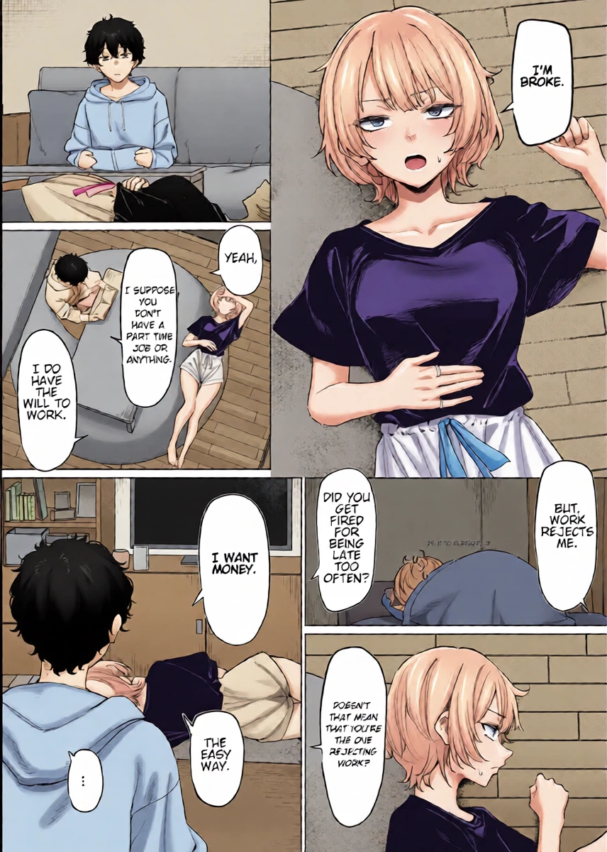 The Story of Earning Money with a Video of Steamy French Kissing with my Senpai