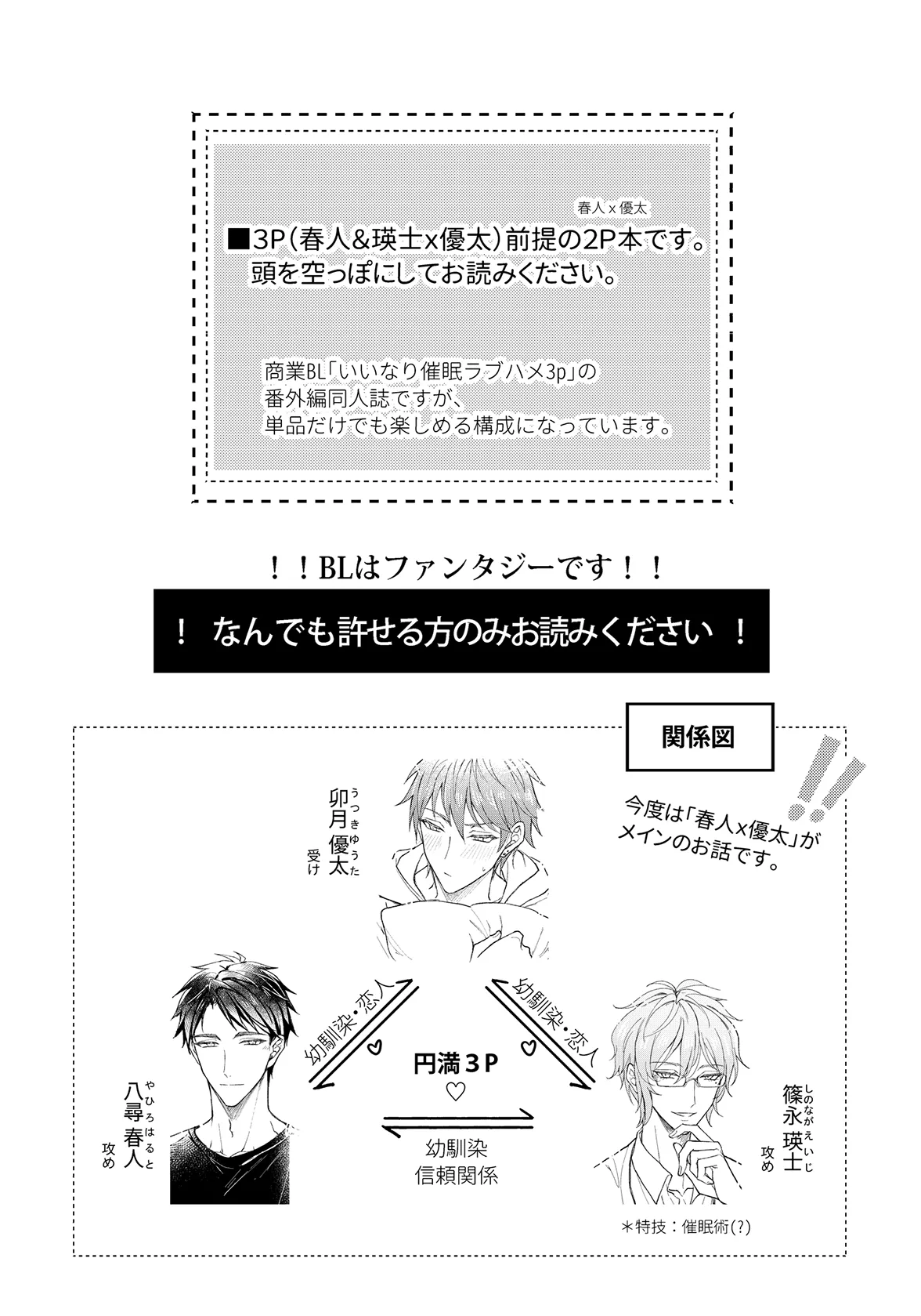 [脳内補完 (k.kうさこ)] 行為中にいつも自制しがちな優しい恋人に理性を飛ばす催眠をかけてみた