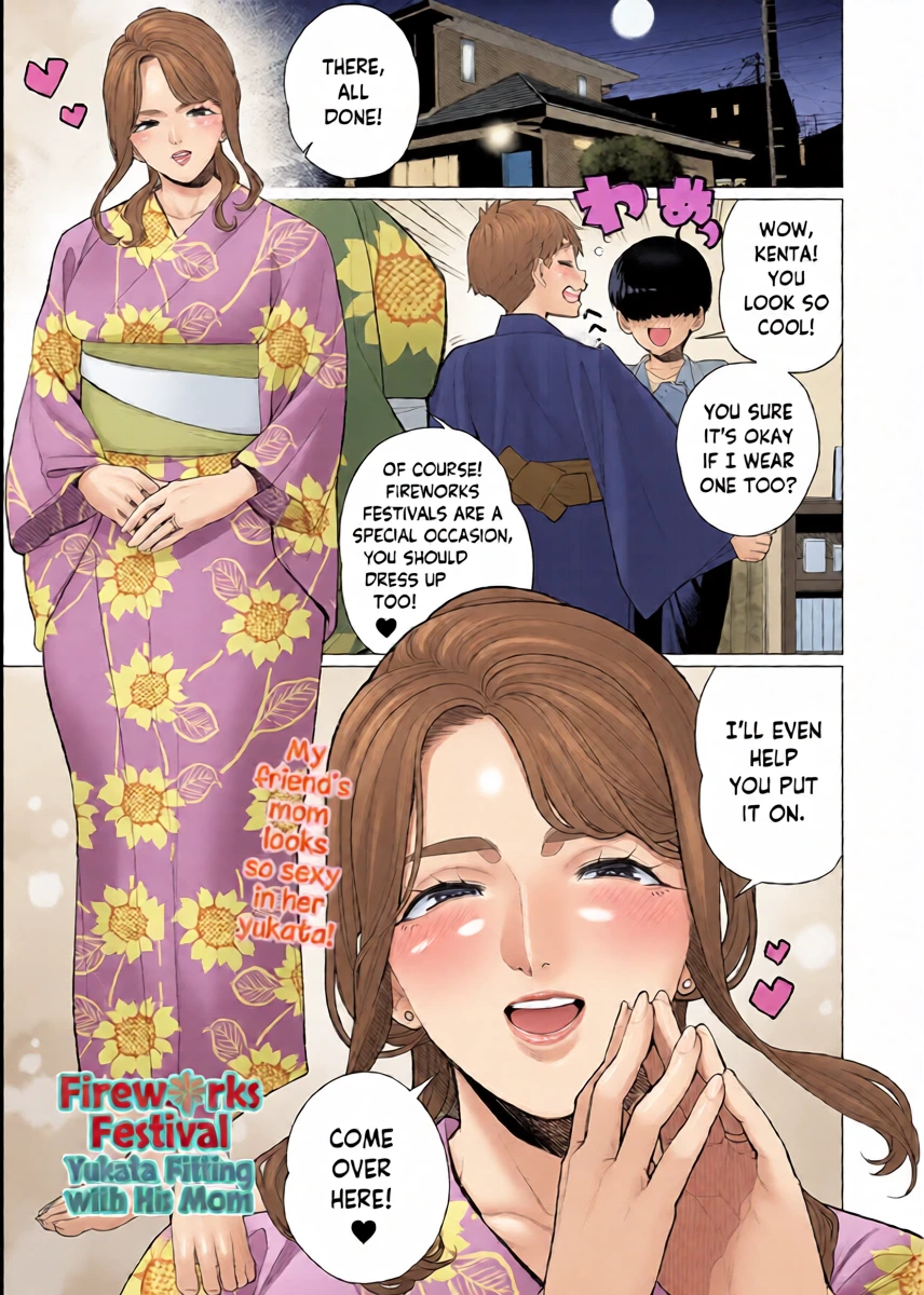 [Minamida USuke] Yukata to Mama to Hanabi Taikai | Fireworks Festival Yukata Fitting With His Mom (COMIC HOTMiLK Koime Vol. 58) [English] [skibidibenki] [Digital]