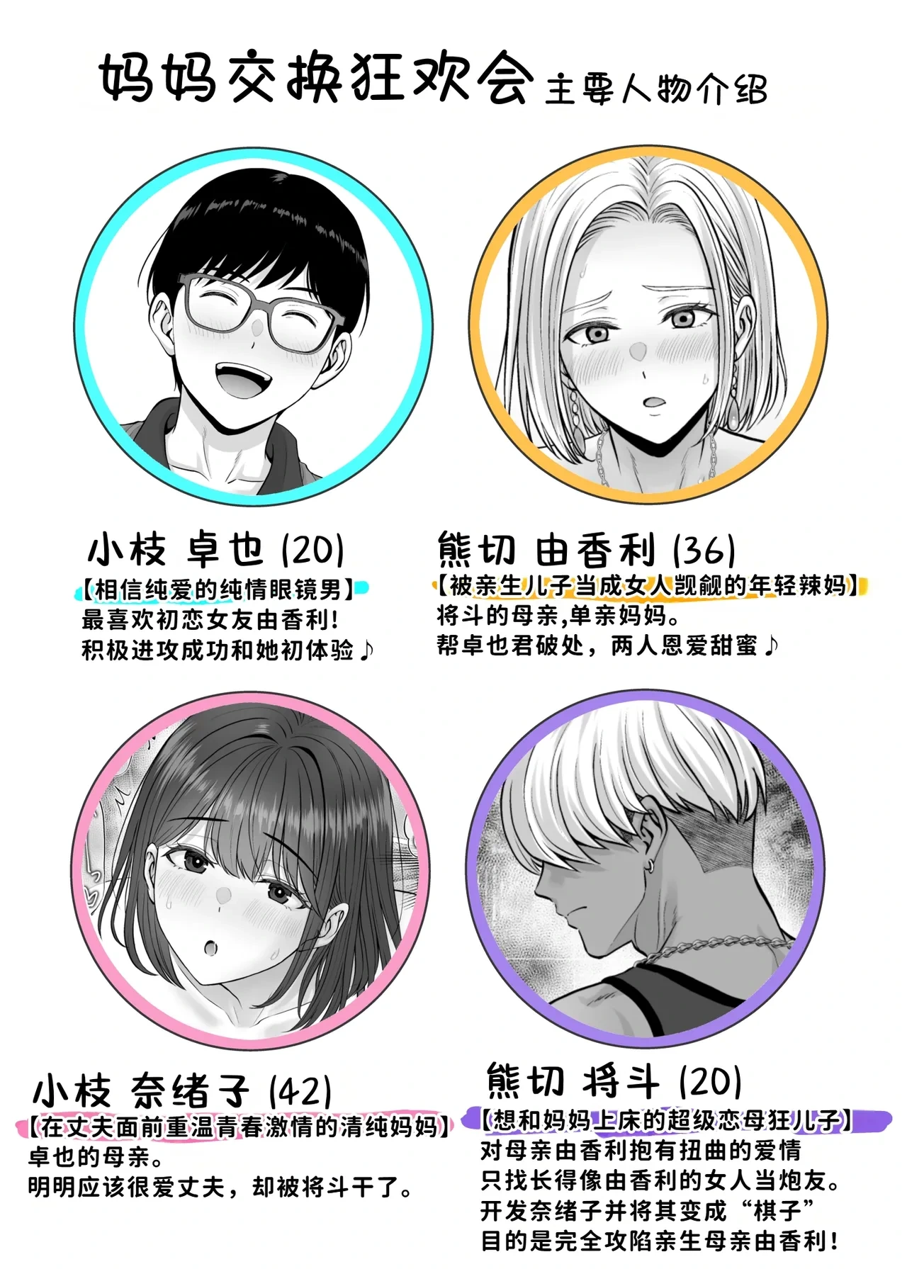 [Melon no Hoshiboshi (Hoshiduki Melon)] Haha Swapping 4 ~Saikon Suru Kaa-chan ni "2-kai dake" tte Onegai Shite Daita Hanashi~ [Chinese] [COW个人汉化]