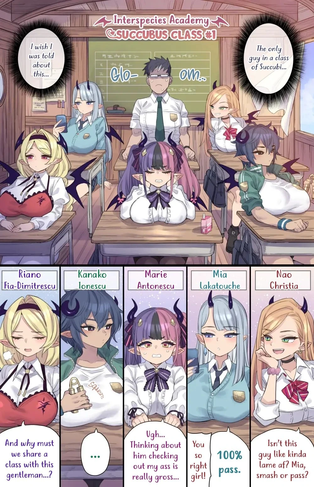 [Mimonel] Insterspecies Academy: Succubus Class 1-2 [English]