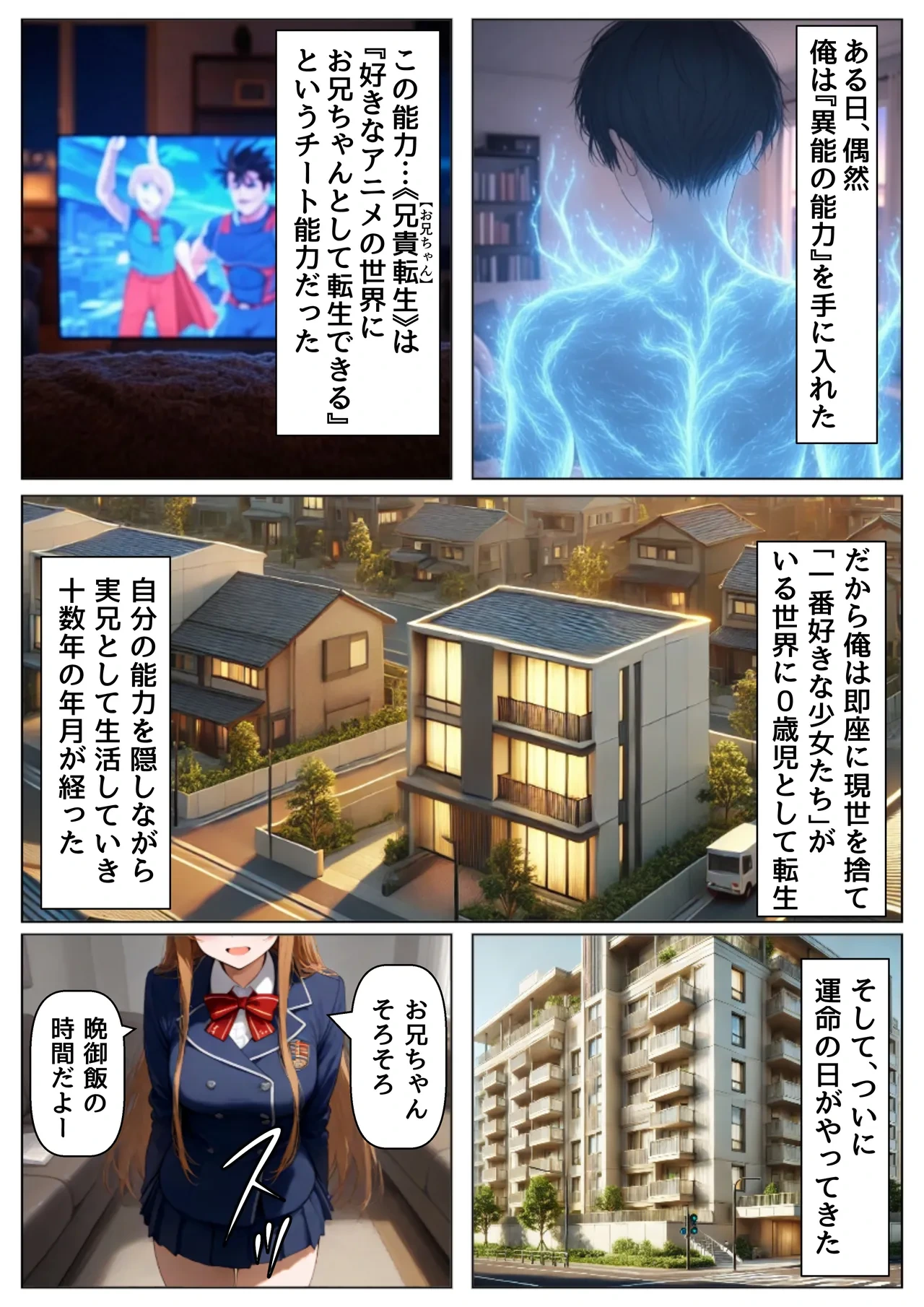 I Become the Older Brother of My Beloved Yuki Asu* (CG Version with Dialogue) ~Reincarnated as an Older Brother~ [AI Generated]