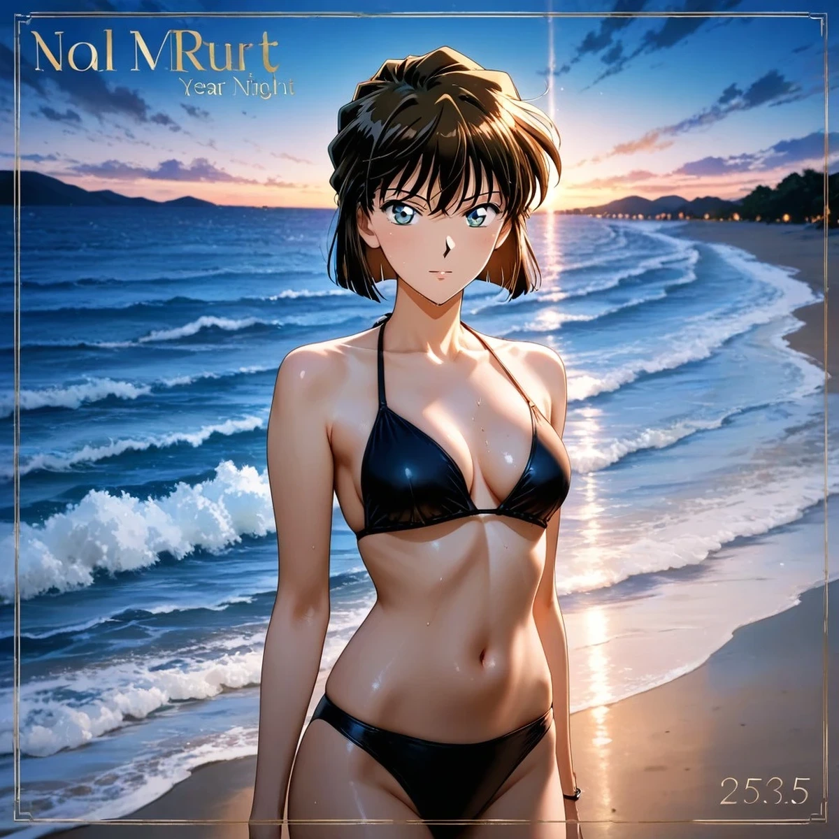 (Patreon - WaifuRain) Ai Haibara Tentacles Opening - Detective Conan (AI Generated)
