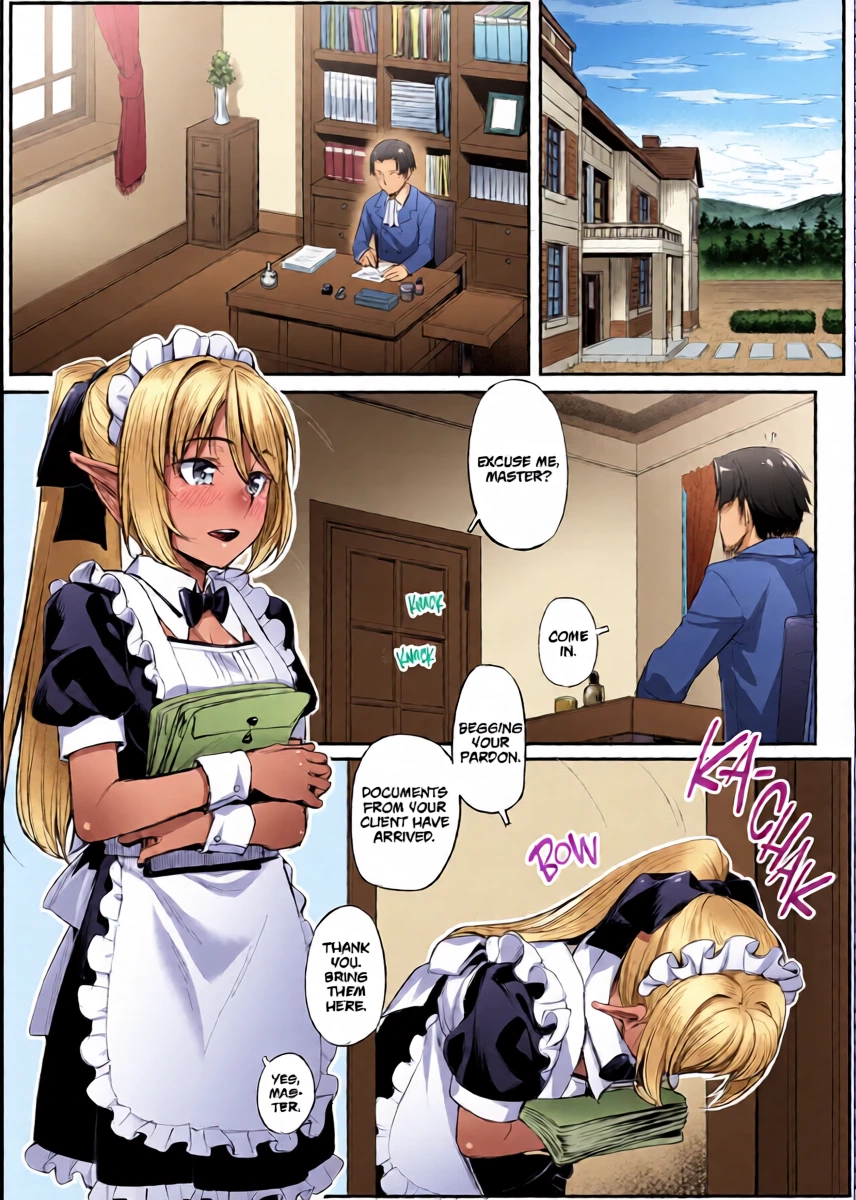 [Area14 (Kasei)] Maid-san to no Seikatsu | Life With a Dark Elf Maid [English] [J18] [Decensored] [Digital]