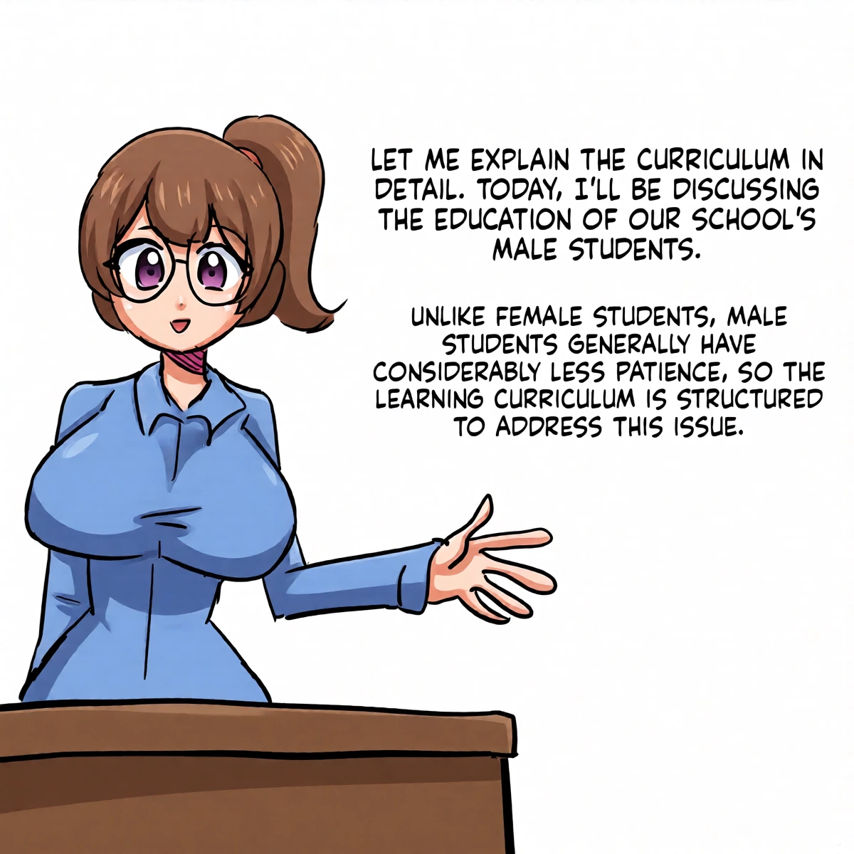 A school in a female-dominated society."