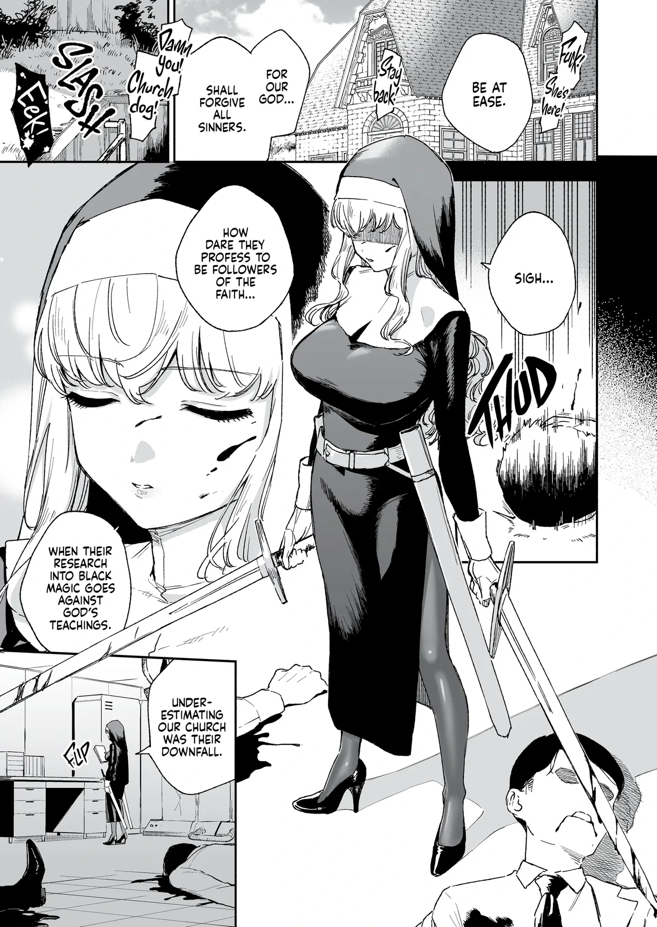 [Haraheridou (Herio)] Sister Marguerite no Jyunan | The Passion of Sister Margaret [English] [J18] [Decensored] [Digital]