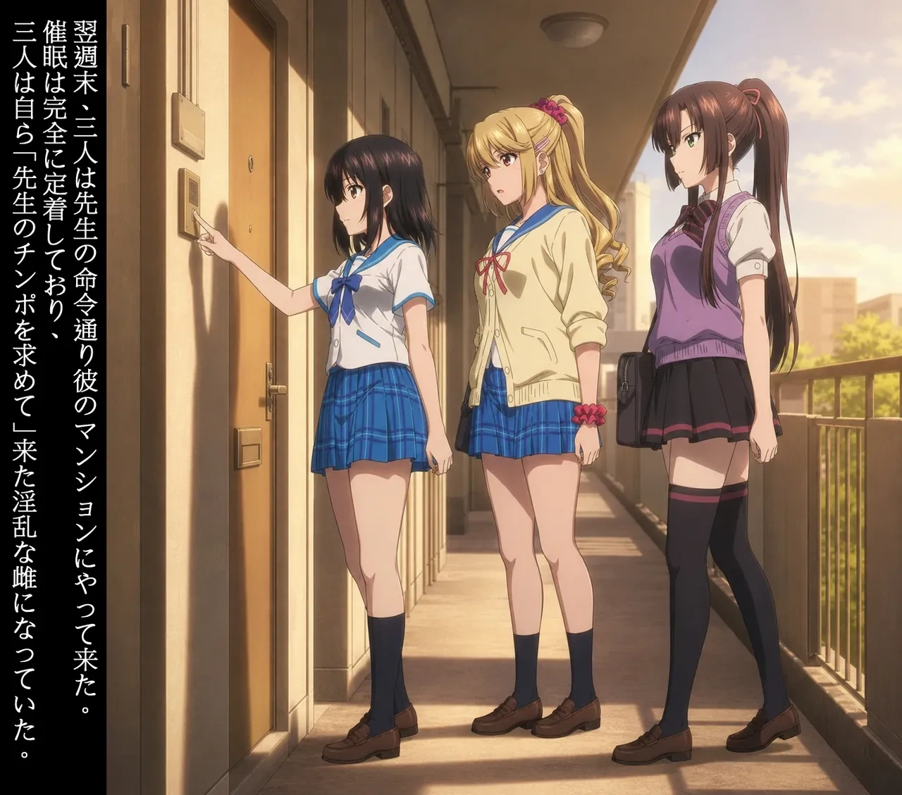[Pixiv] Longshan T-YAMA【Strike the Blood】4P Room Apartment (AI Generated)