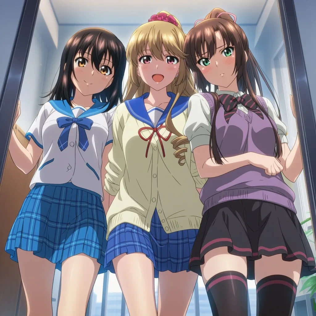 [Pixiv] Longshan T-YAMA【Strike the Blood】4P Room Apartment (AI Generated)