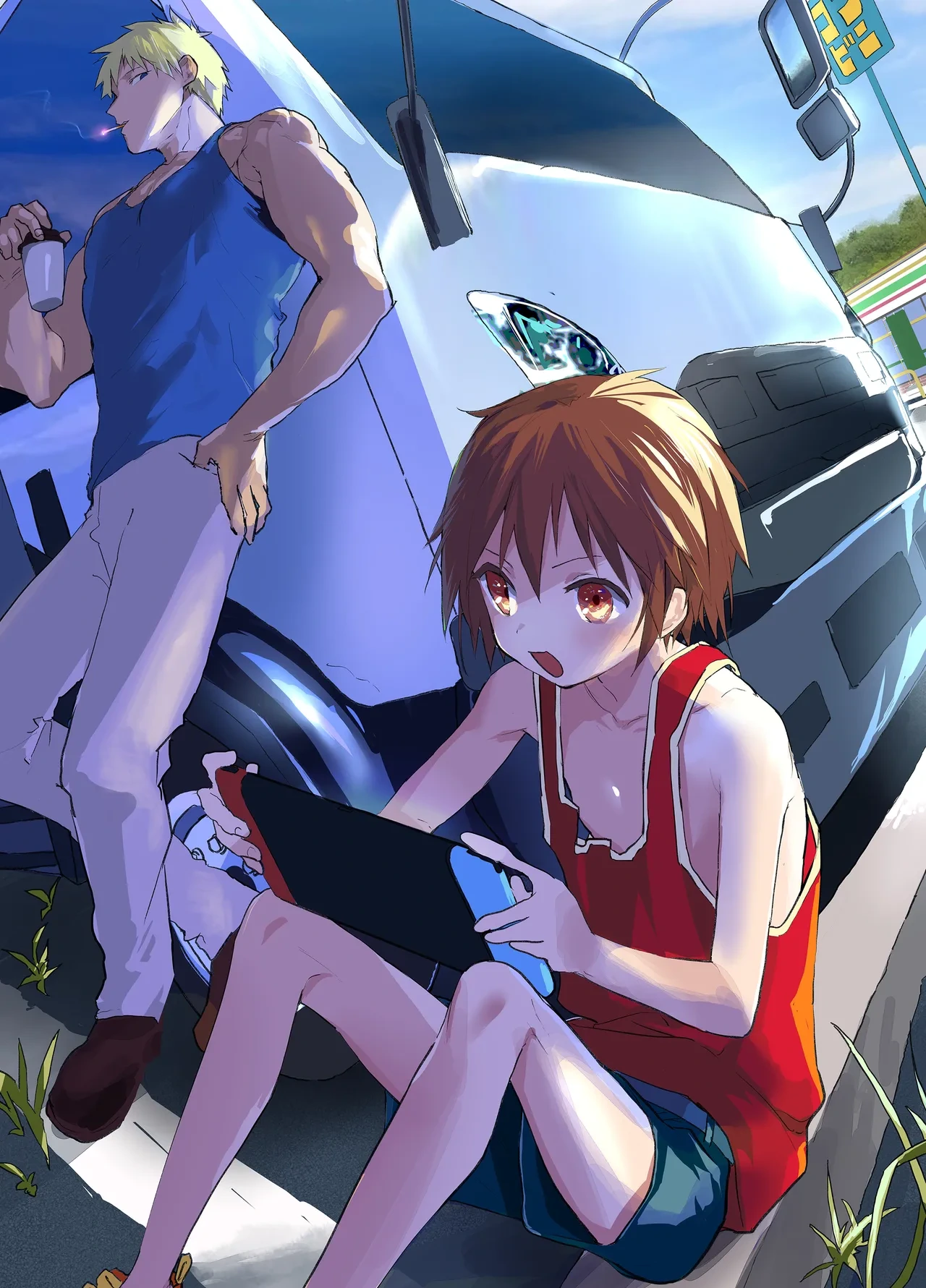 [AOQLO (orukoa)] Torakku untenshu to iranaiko no eromanga [Digital]