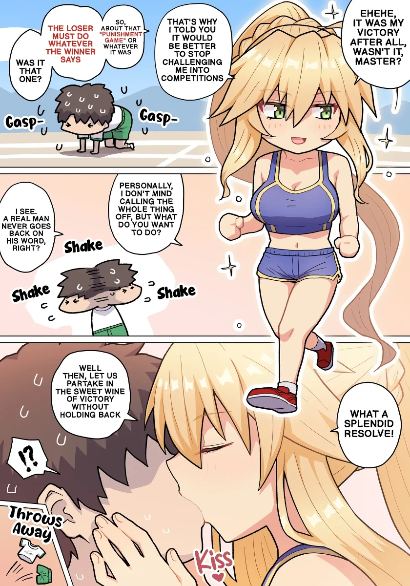 Breasts from above - Lancer Artoria