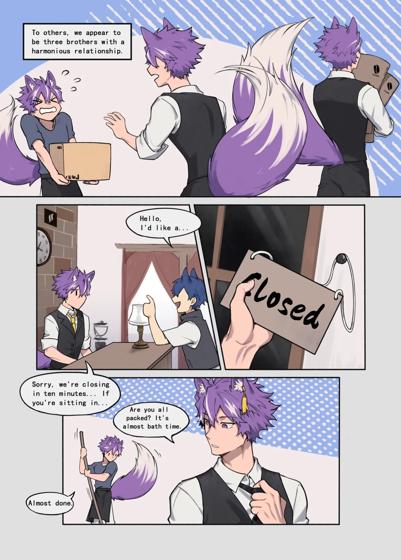 [PatientZ] "Three Purple Fox Brothers" [Recolors] [English]