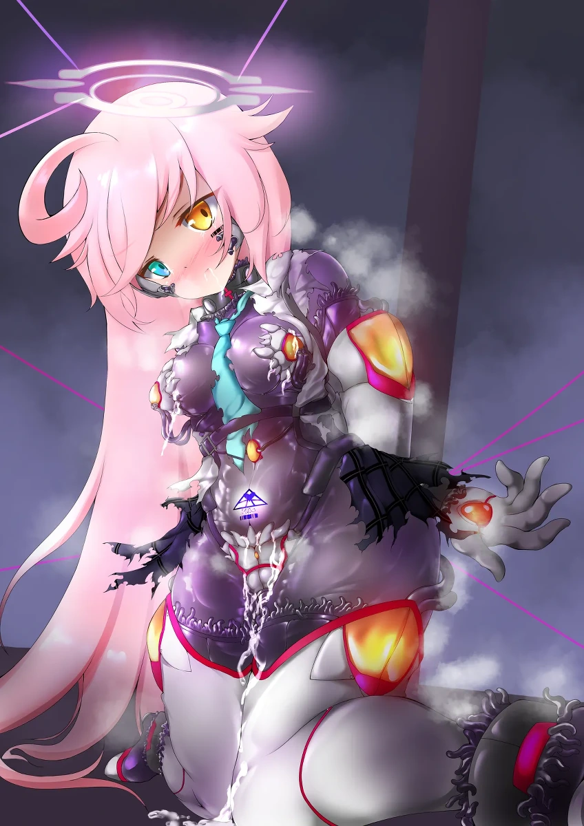 [Angelus](碧蓝档案)小鸟游星野抵抗着使她转化为PMC士兵的触手服