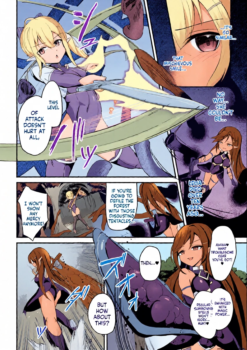 [Aoba Soyogi] Suigeki no Cattleya ~Midaresaku Naedoko no Elf Kenshi~ (2D Comic Magazine Akuochi Shokushufuku Vol.1) (SCANMTL)