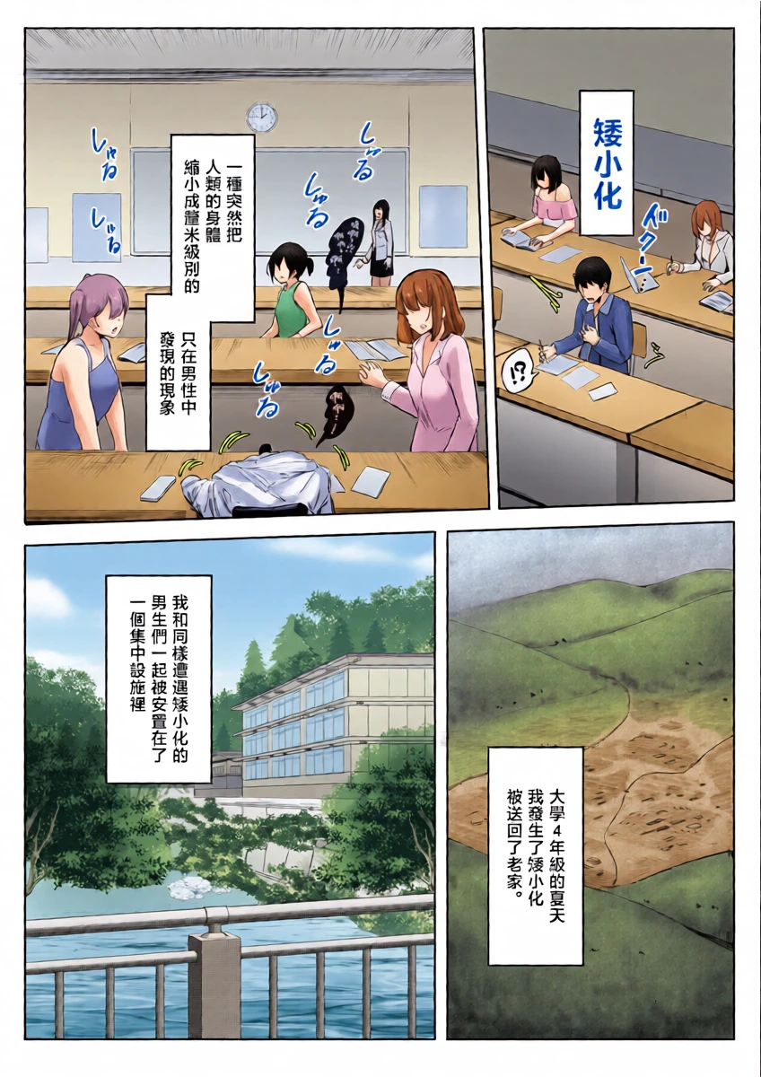 [Marushamo] Shukushou Shita Kara Jimoto ni Kaettara Osananajimi ni Mechakucha Kanri Sareru Hanashi 因為身體縮小了，回到老家後被青梅竹馬徹底管束掌控的故事  [Chinese] [沒有漢化] (Ongoing)